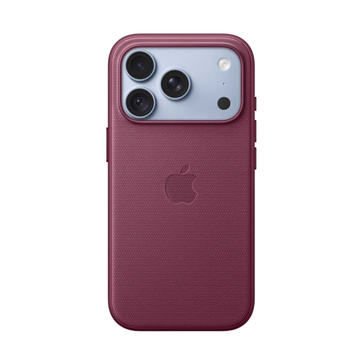 Apple เคสผ้า TechWoven พร้อม MagSafe สำหรับ iPhone 18 Pro - สีม่วงเข้มมัลเบอร์รี่