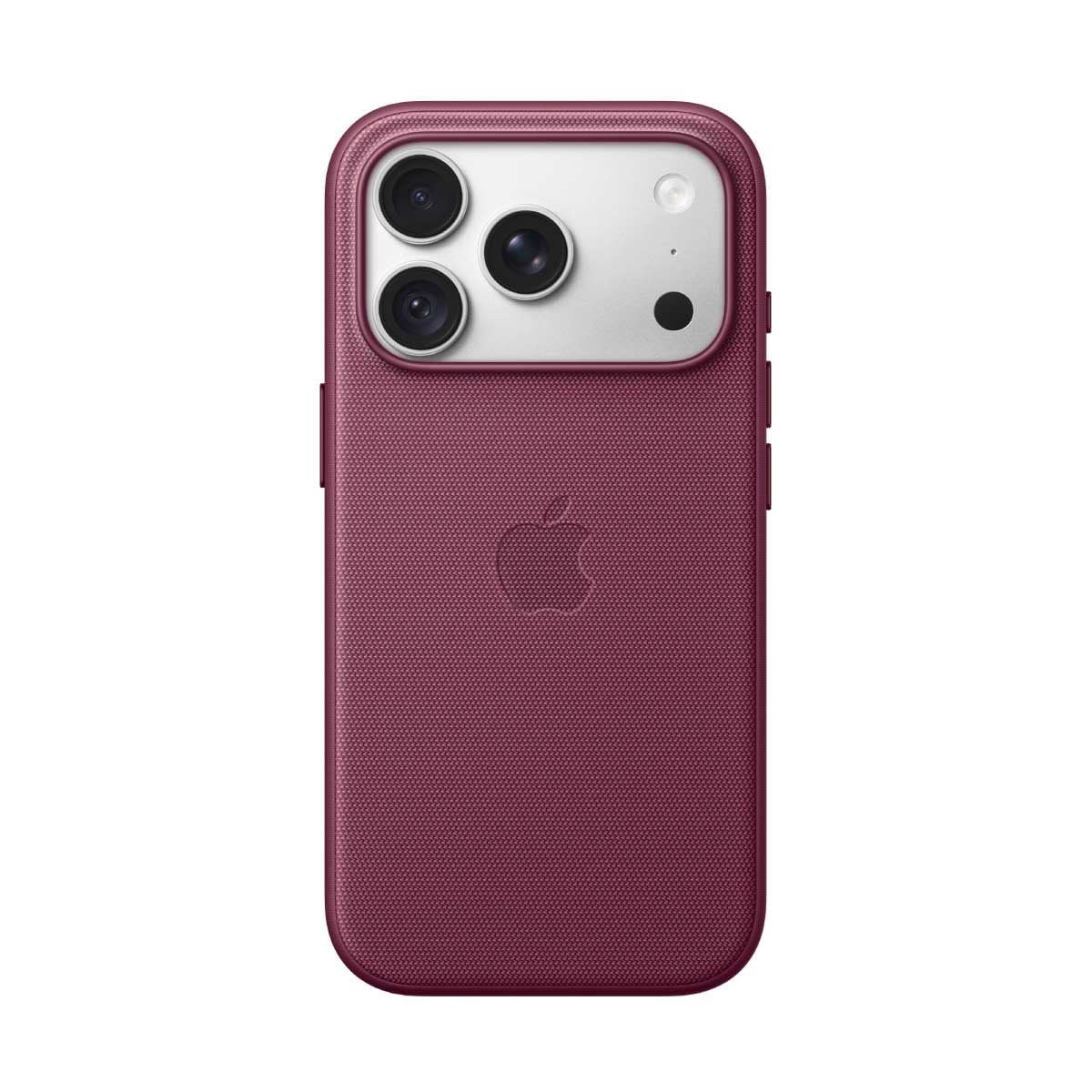 Apple เคสผ้า TechWoven พร้อม MagSafe สำหรับ iPhone 18 Pro - สีม่วงเข้มมัลเบอร์รี่