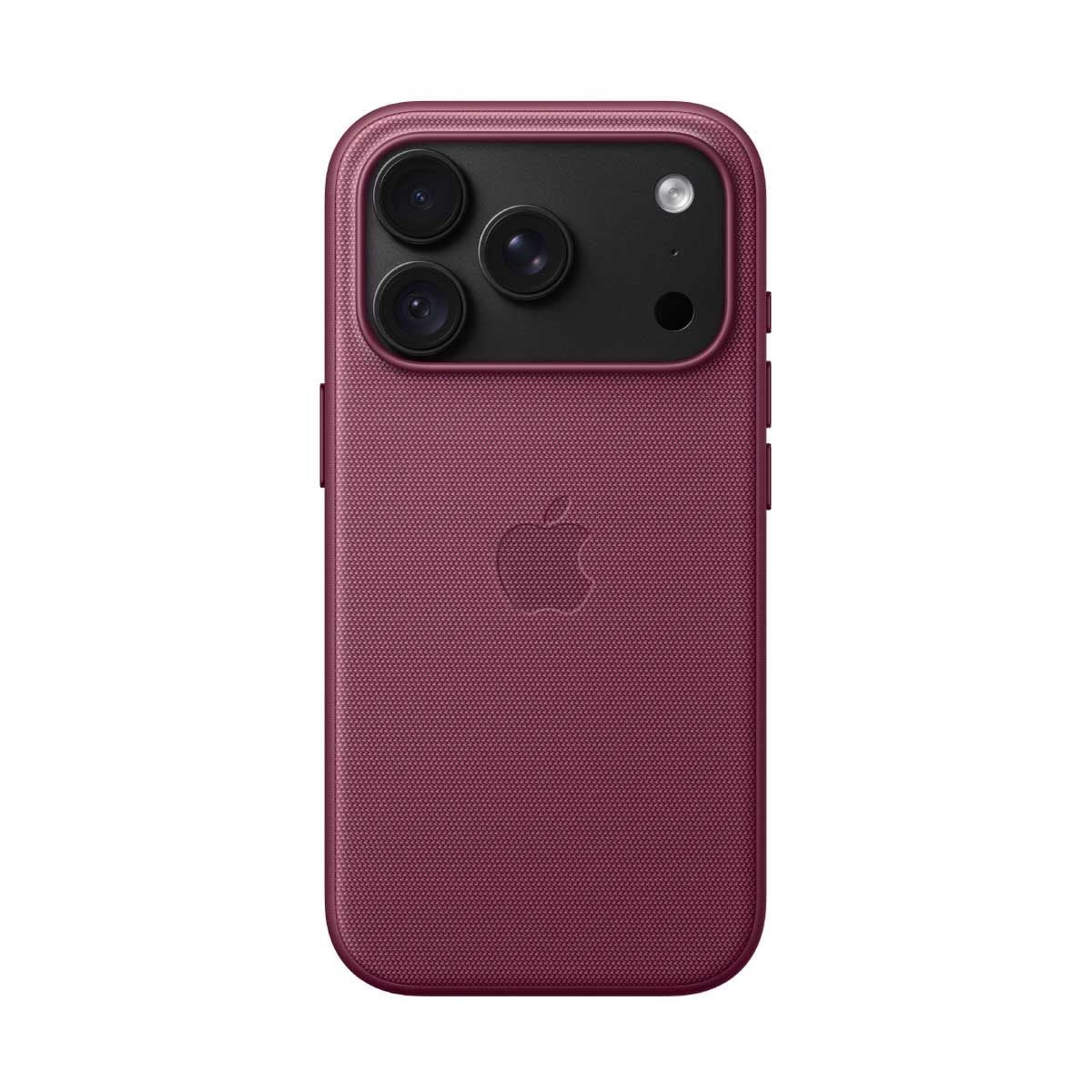 Apple เคสผ้า TechWoven พร้อม MagSafe สำหรับ iPhone 18 Pro - สีม่วงเข้มมัลเบอร์รี่