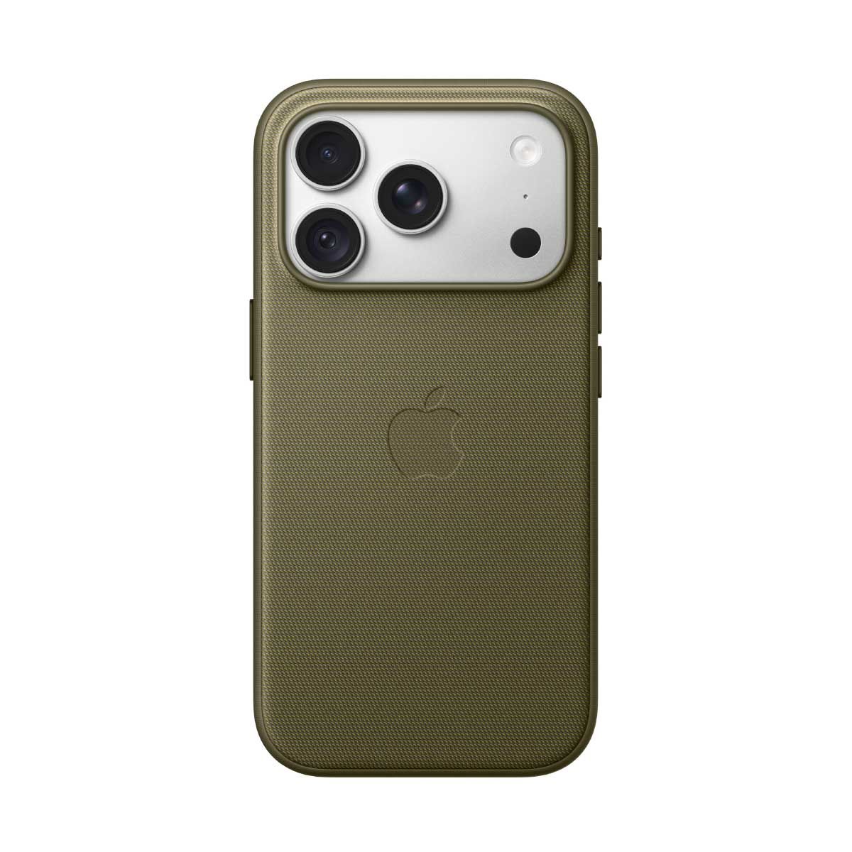 Apple เคสผ้า TechWoven พร้อม MagSafe สำหรับ iPhone 18 Pro - สีเขียวมะกอก