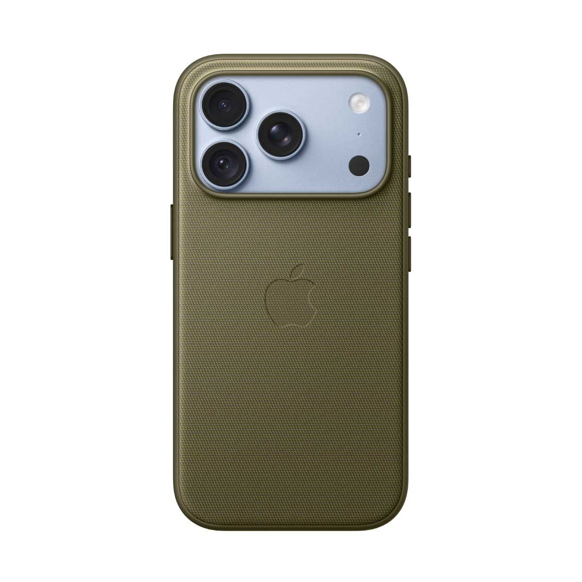 Apple เคสผ้า TechWoven พร้อม MagSafe สำหรับ iPhone 18 Pro - สีเขียวมะกอก