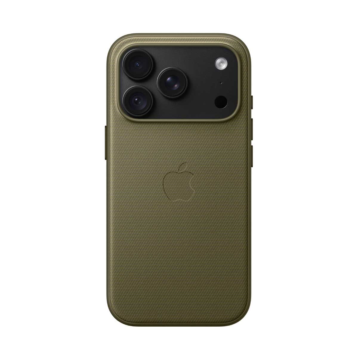 Apple เคสผ้า TechWoven พร้อม MagSafe สำหรับ iPhone 18 Pro - สีเขียวมะกอก