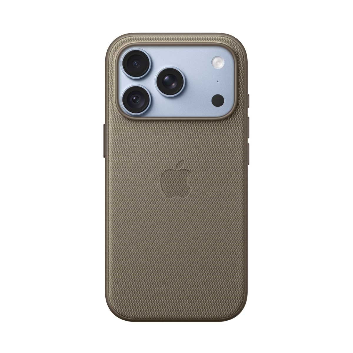Apple เคสผ้า TechWoven พร้อม MagSafe สำหรับ iPhone 18 Pro - สีน้ำตาลอมเทา