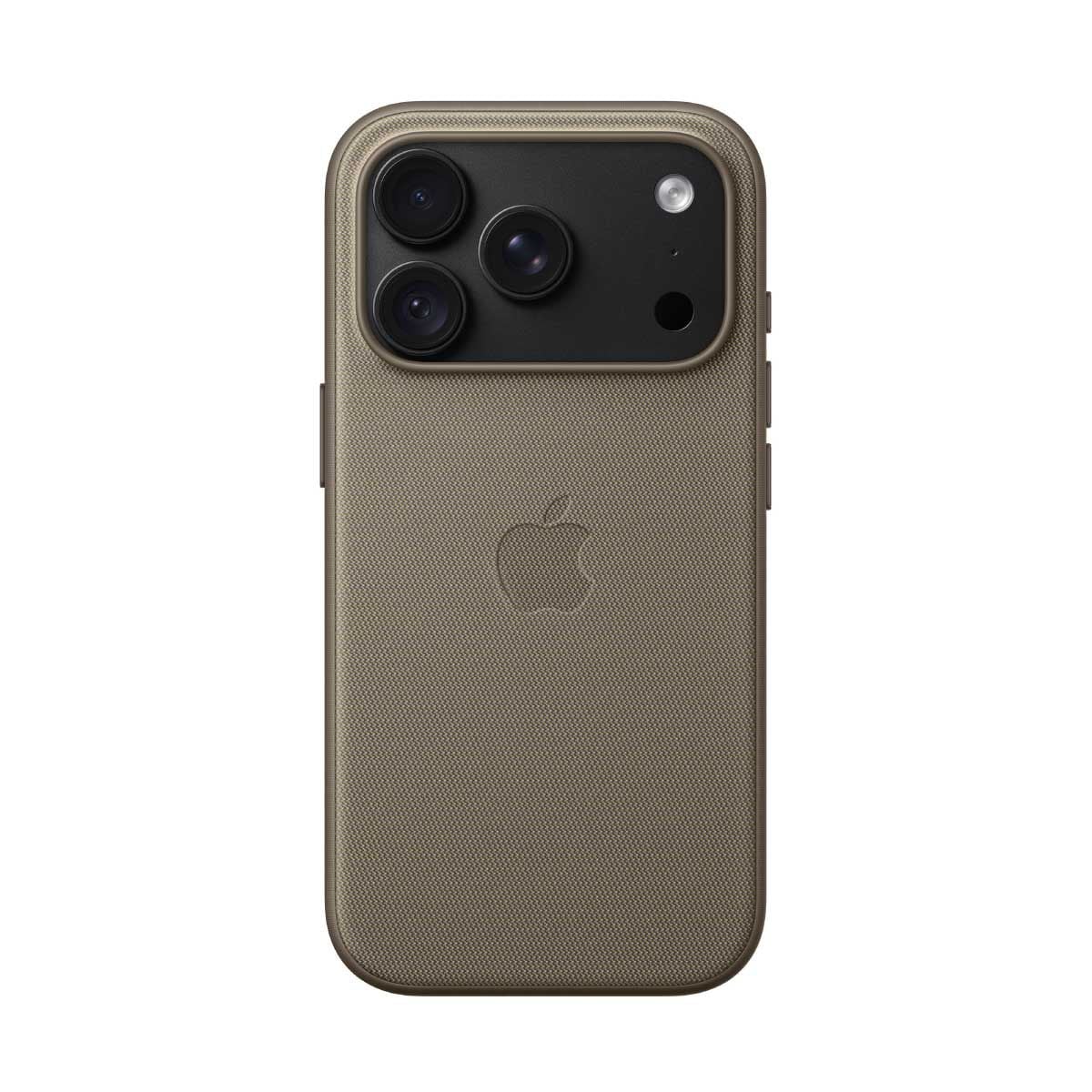 Apple เคสผ้า TechWoven พร้อม MagSafe สำหรับ iPhone 18 Pro - สีน้ำตาลอมเทา