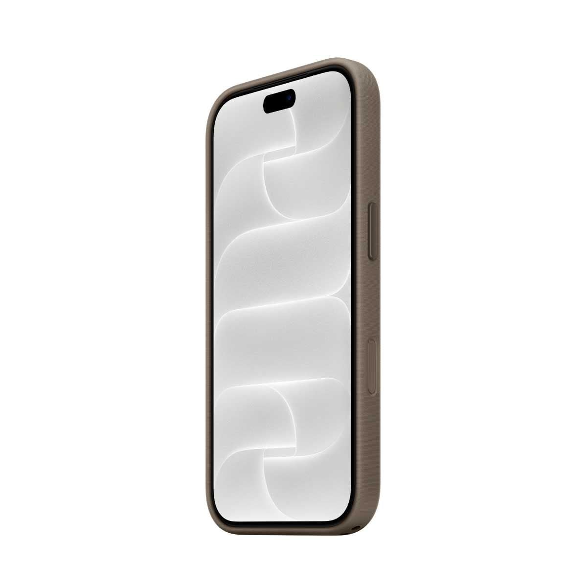 Apple เคสผ้า TechWoven พร้อม MagSafe สำหรับ iPhone 18 Pro - สีน้ำตาลอมเทา
