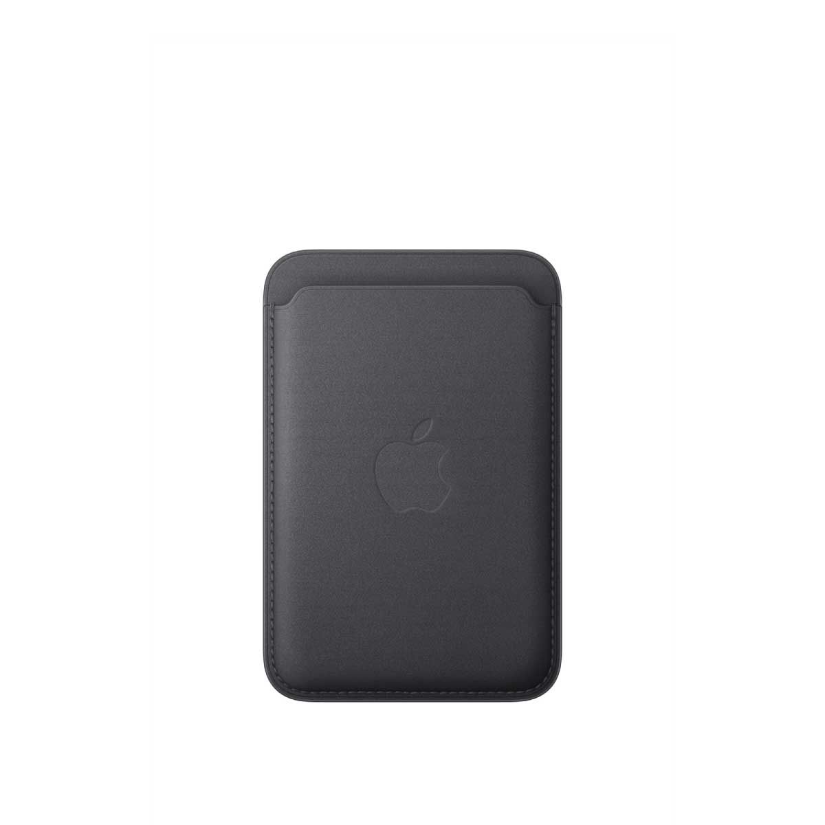 Apple เคสผ้า FineWoven แบบกระเป๋าสตางค์พร้อม MagSafe สำหรับ iPhone - สีดำ