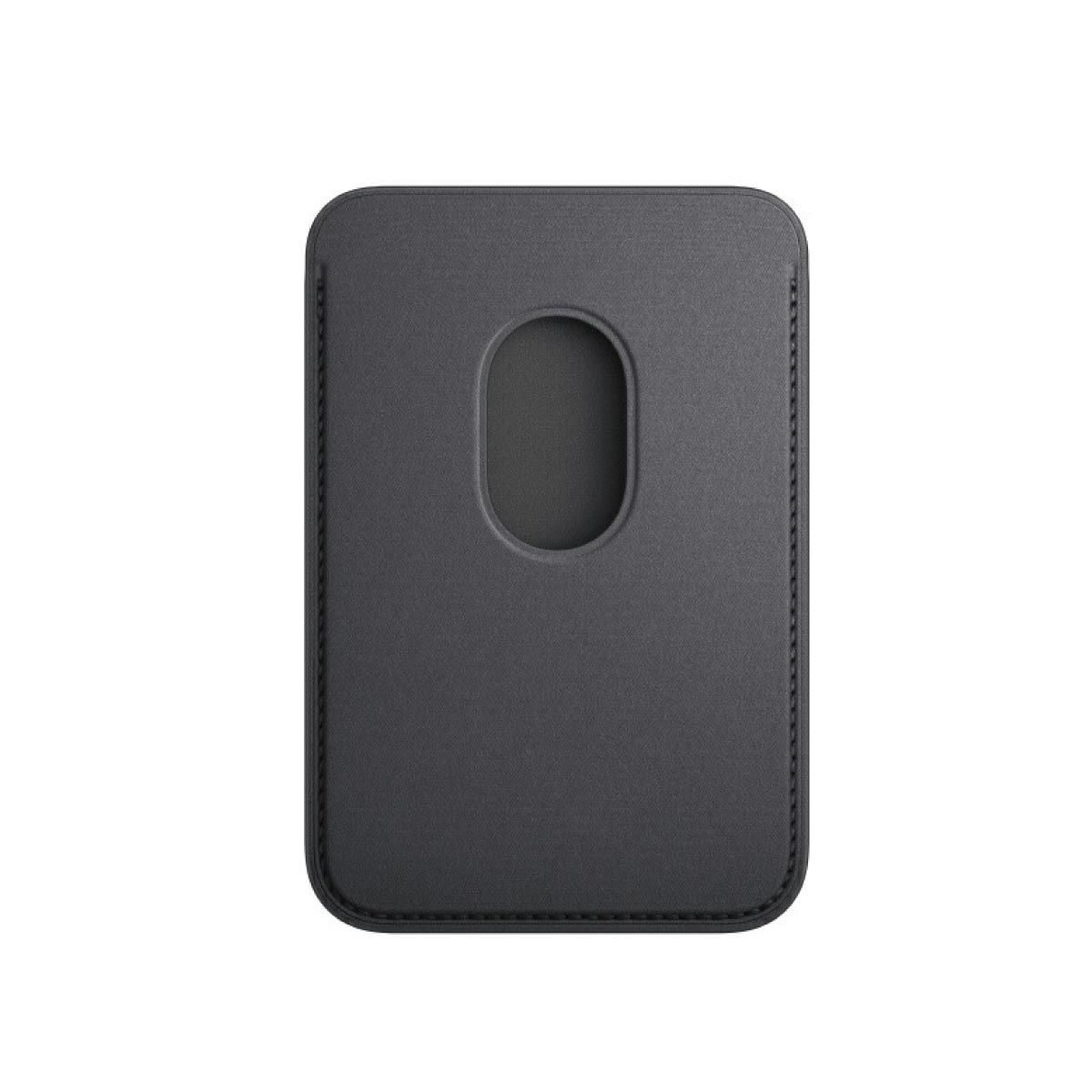 Apple Case เคสผ้า FineWoven แบบกระเป๋าสตางค์สำหรับ iPhone พร้อม MagSafe  - สีดำ