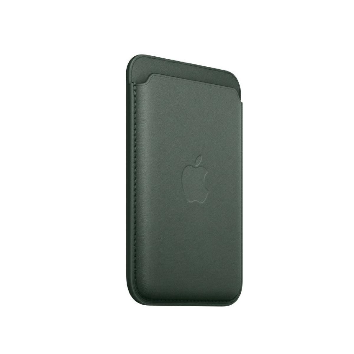 Apple Case เคสผ้า FineWoven แบบกระเป๋าสตางค์สำหรับ iPhone พร้อม MagSafe  - สีเขียวเอเวอร์กรีน
