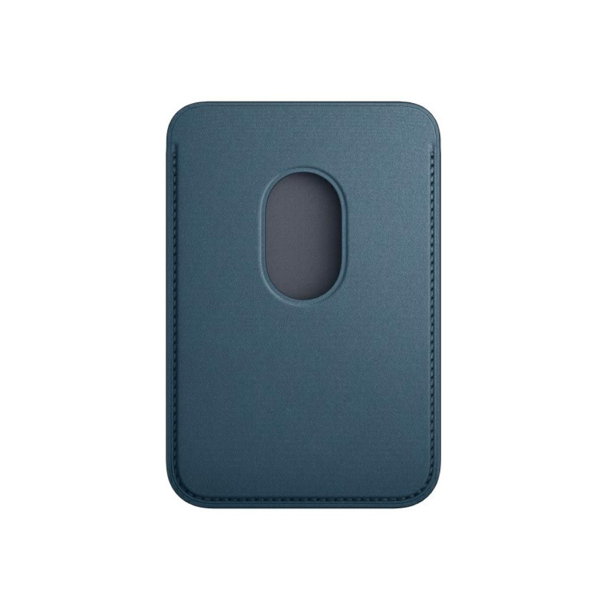 Apple Case เคสผ้า FineWoven แบบกระเป๋าสตางค์สำหรับ iPhone พร้อม MagSafe  - สีแปซิฟิกบลู