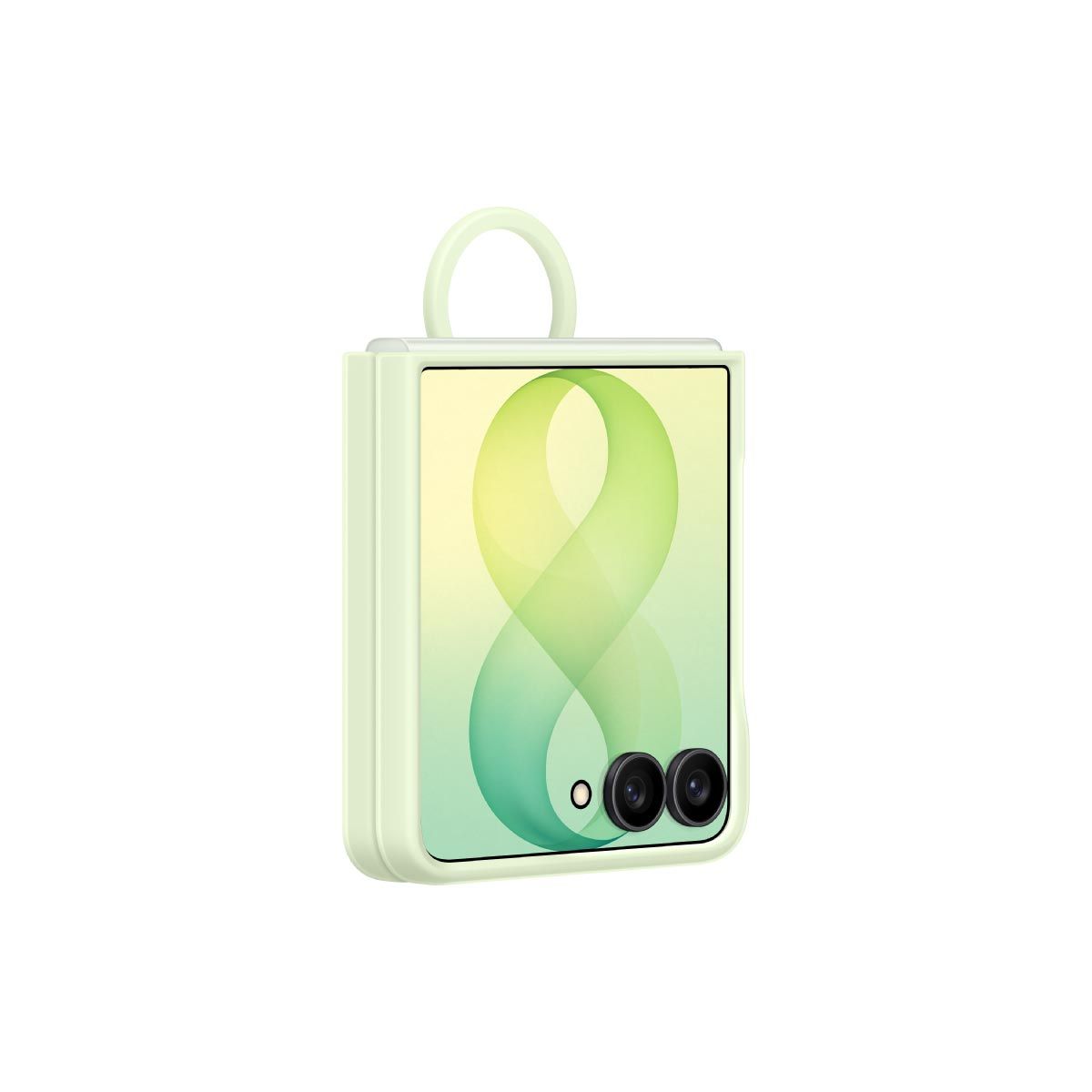 Samsung Galaxy Z Flip8 Silicone Ring Magnet Case (Mint)