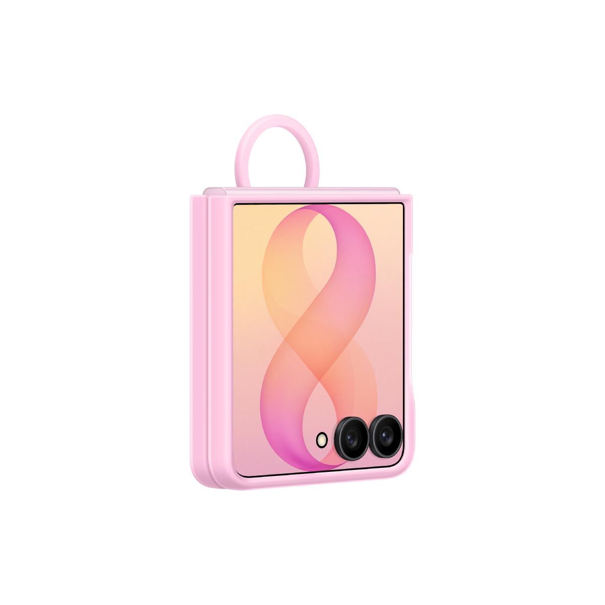 Samsung Galaxy Z Flip8 Silicone Ring Magnet Case (Pink)