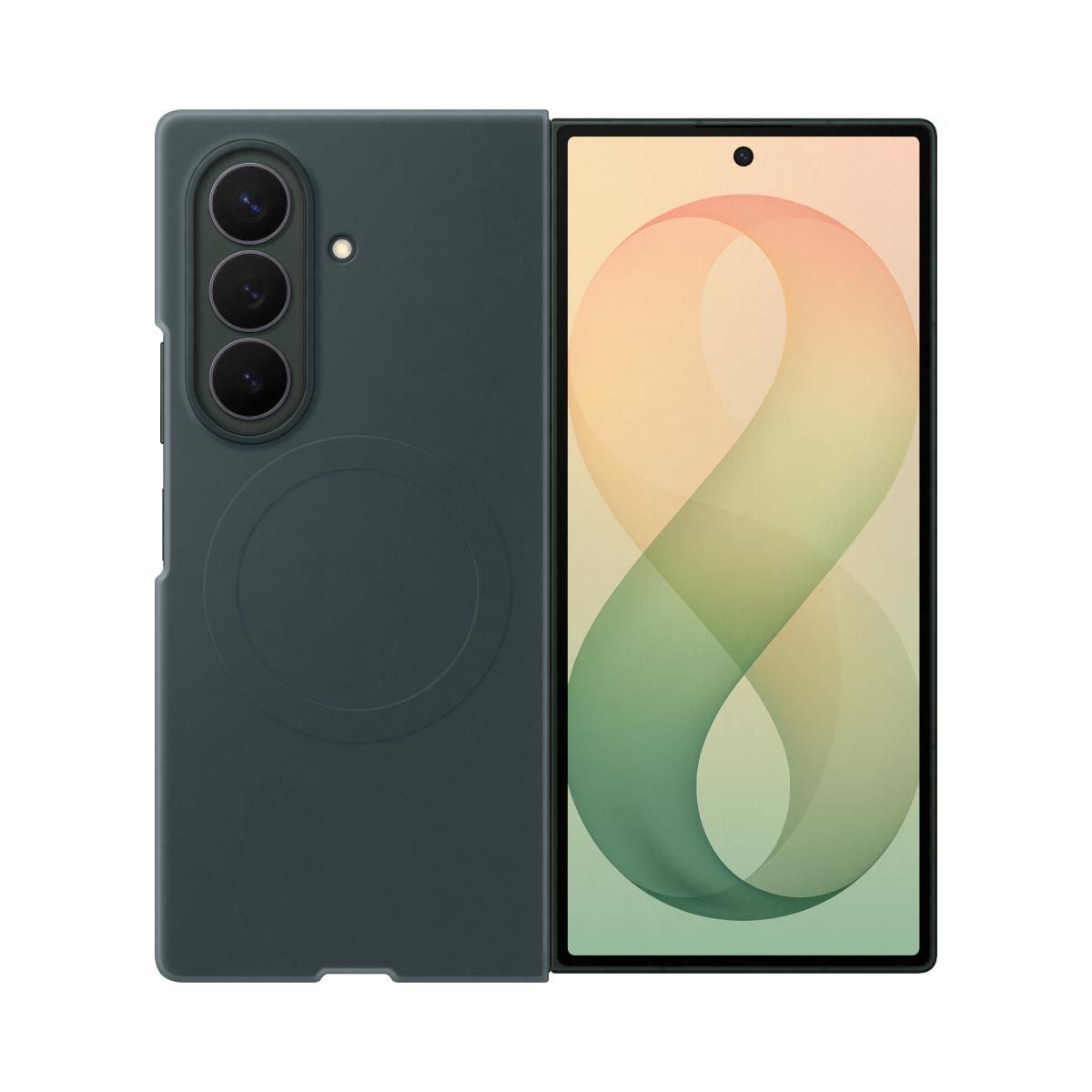 Samsung Galaxy Z Fold8 Ultra Silicone Magnet Case (Green Shadow)