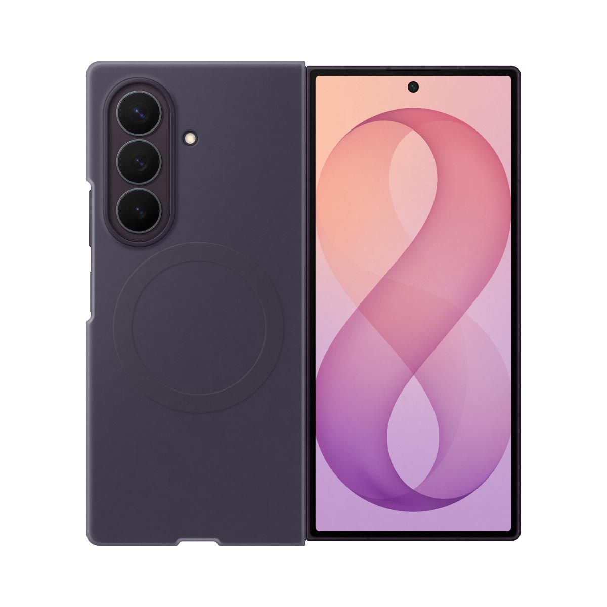 Samsung Galaxy Z Fold8 Ultra Silicone Magnet Case (Violet Shadow)