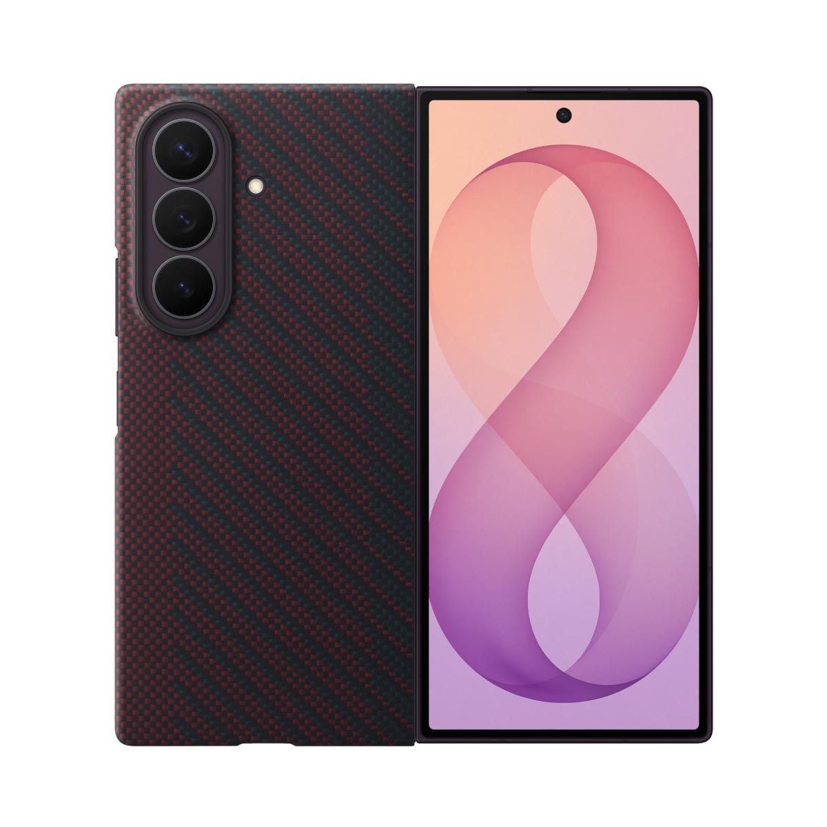 Samsung Galaxy Z Fold8 Ultra Carbon Magnet Case (Violet)