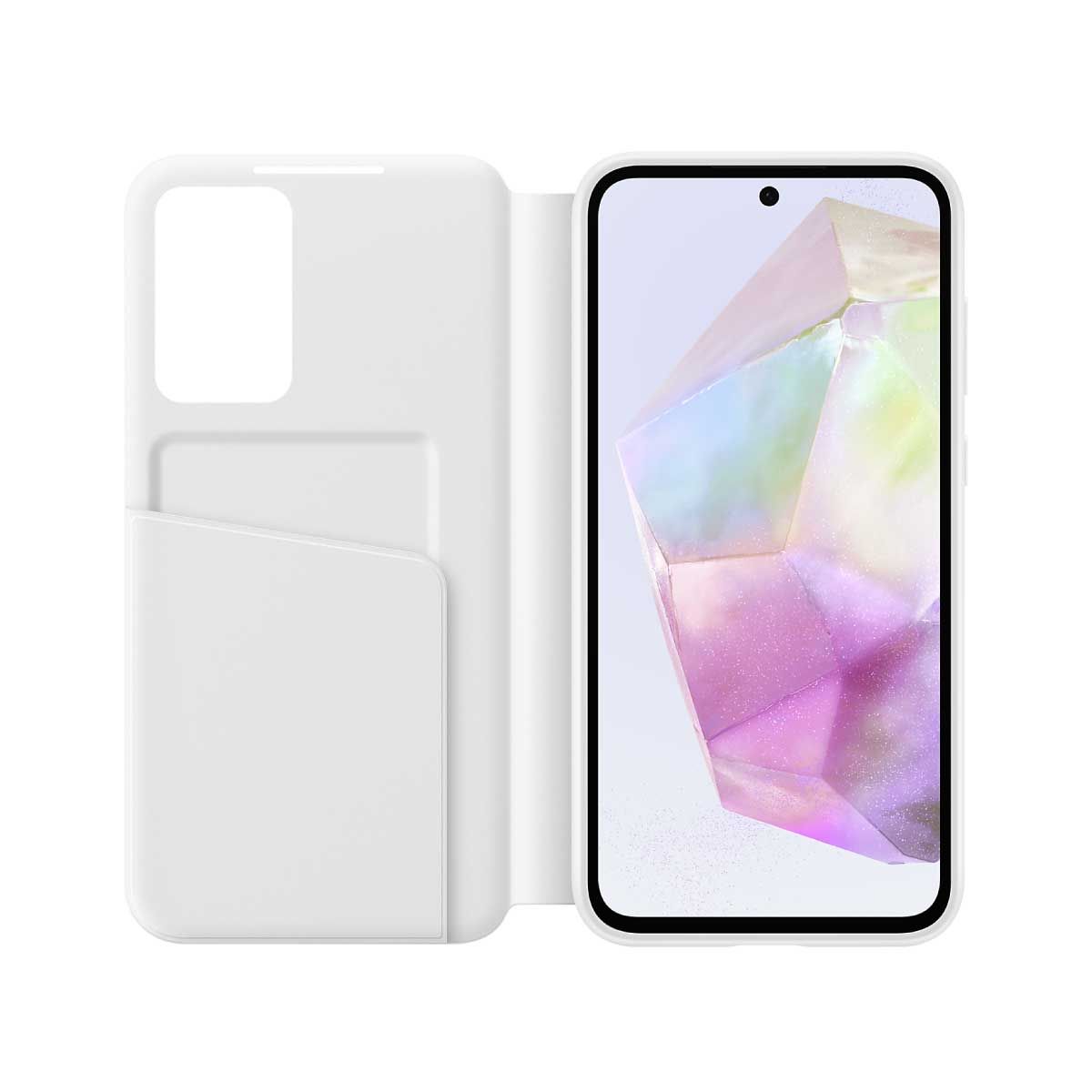 Samsung Galaxy A35 Smart View Wallet Case (White)
