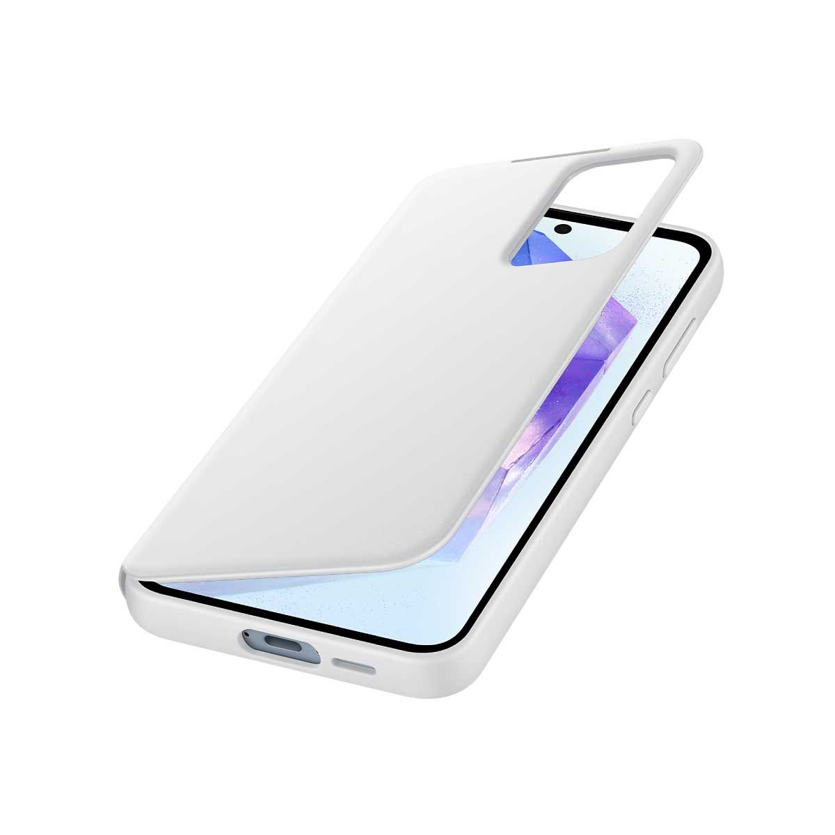 Samsung Galaxy A55 Smart View Wallet Case (White)