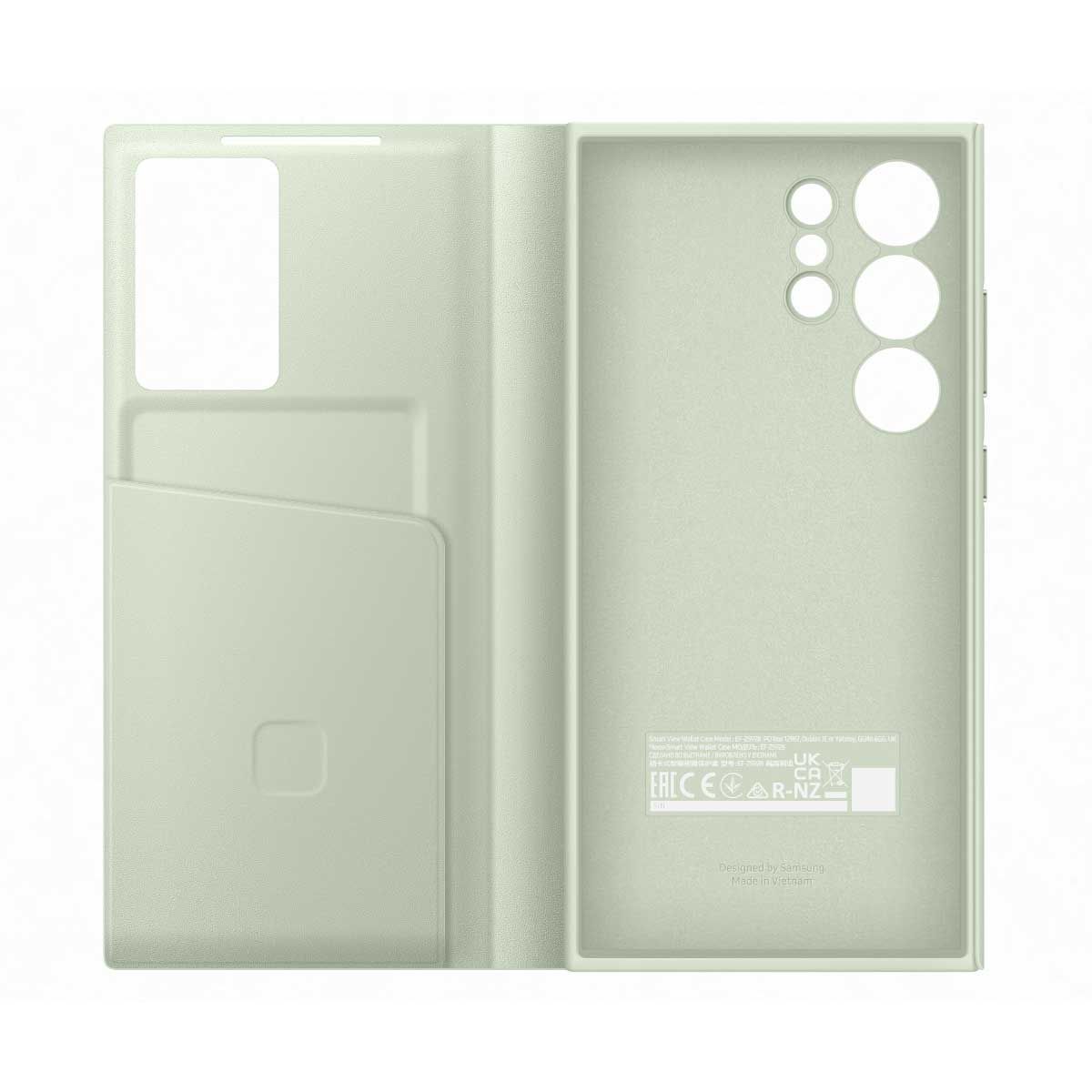SAMSUNG Smart View Wallet Case S24 Ultra  Light Green