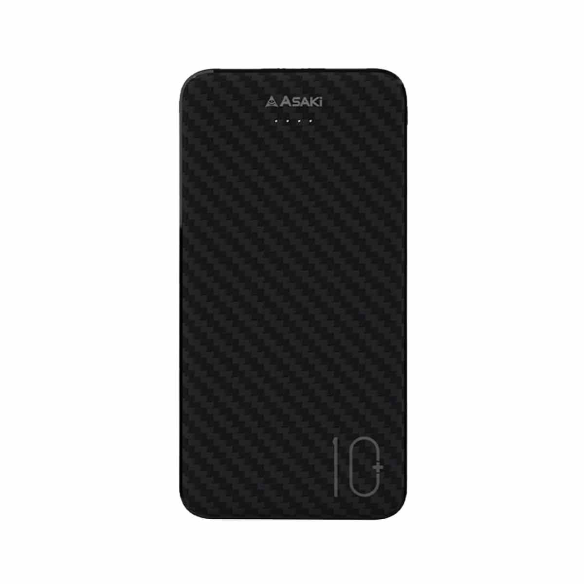 Asaki แบตเตอรี่สำรอง ความจุ 10000 mAh USB-A 2ช่อง สีดำ  รุ่น A-B3563