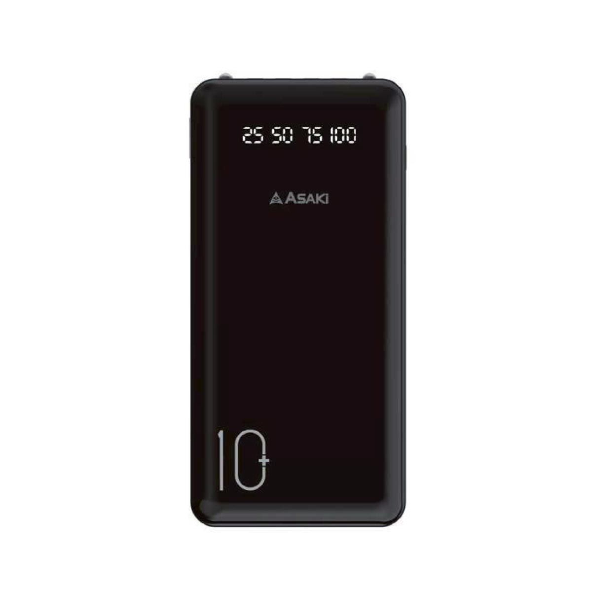 ASAKI Power Bank Asaki 10000mAh รุ่นA-B3582/สีดำ