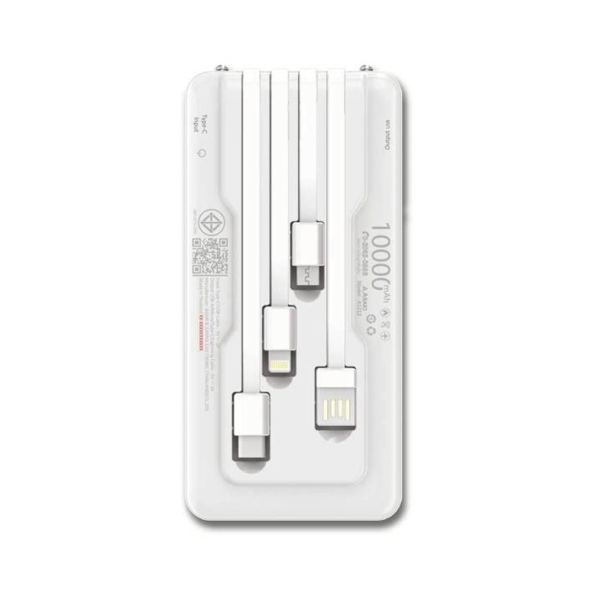 ASAKI Power Bank Asaki 10000mAh รุ่นA-B3582/สีขาว