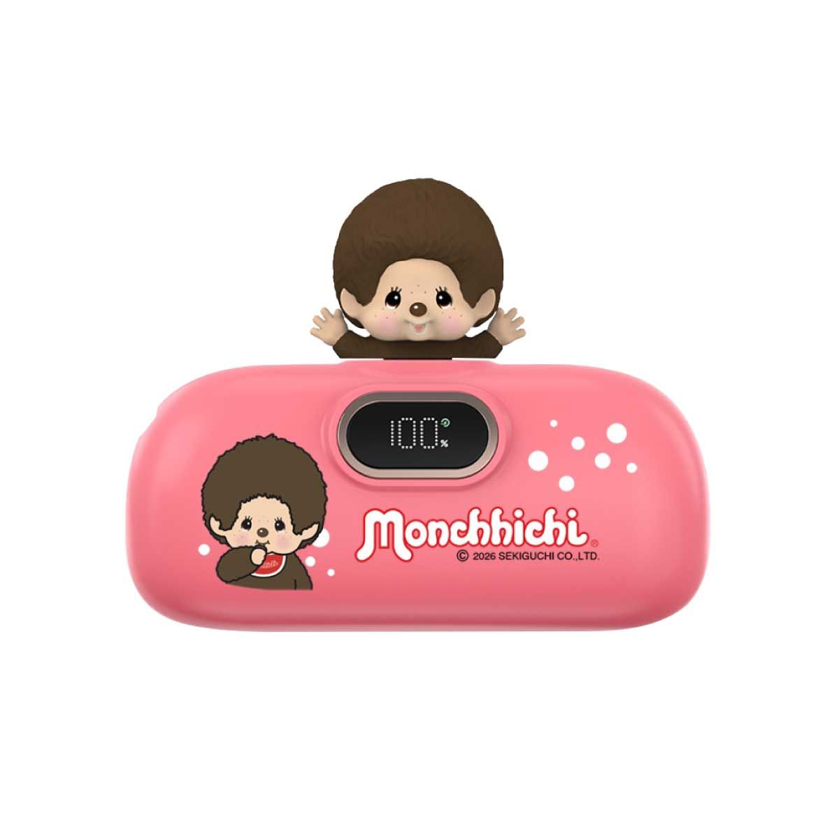 ASAKI Power Bank 5000MAh Monchhichi (Type-C) รุ่น A-MCB002 - สีชมพูเข้ม