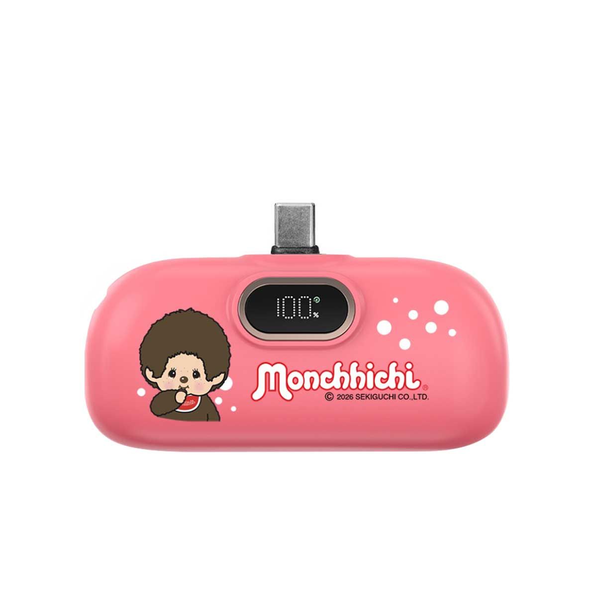 ASAKI Power Bank 5000MAh Monchhichi (Type-C) รุ่น A-MCB002 - สีชมพูเข้ม