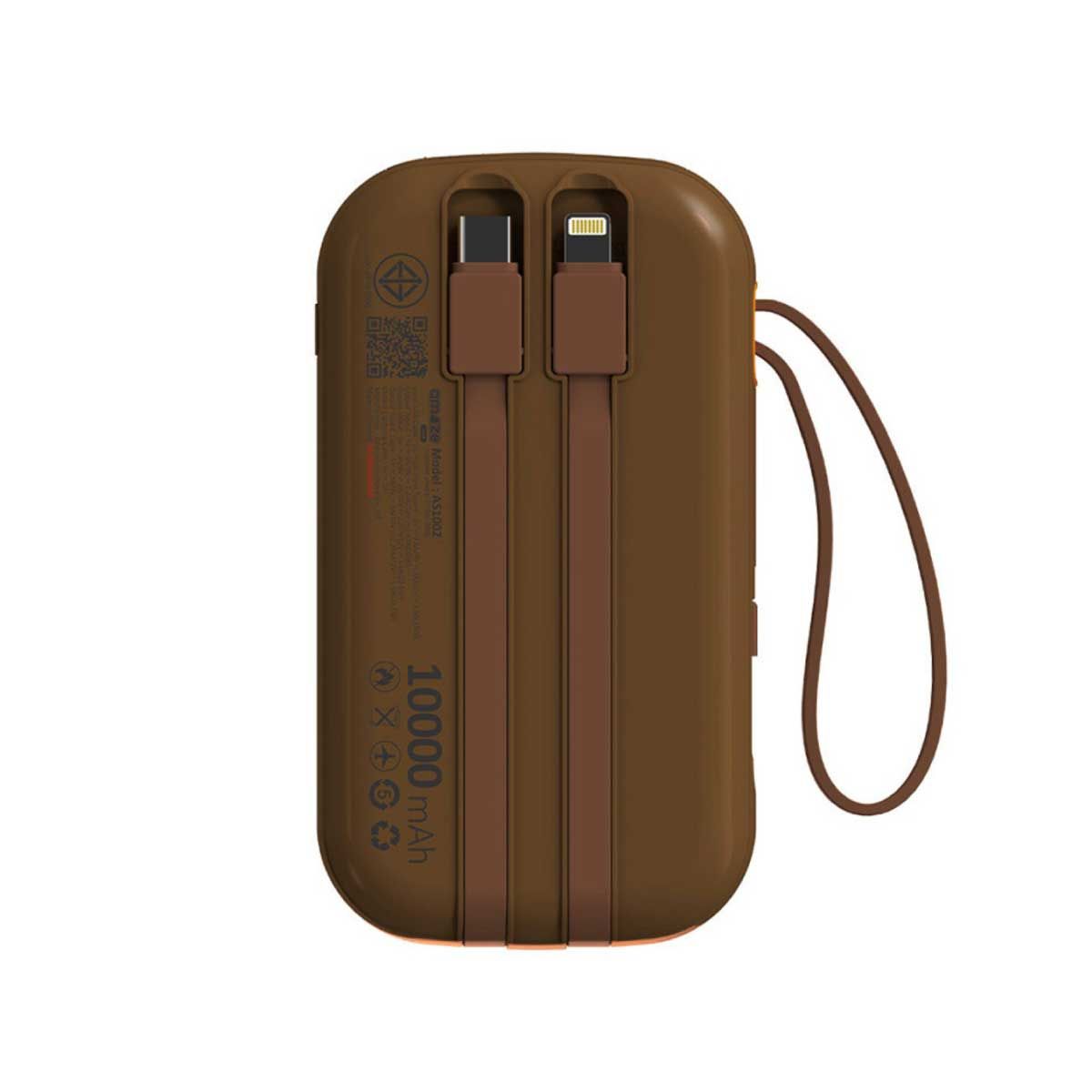 ASAKI Power Bank 10000mAh Monchhichi รุ่น A-MCB004 - สีน้ำตาล