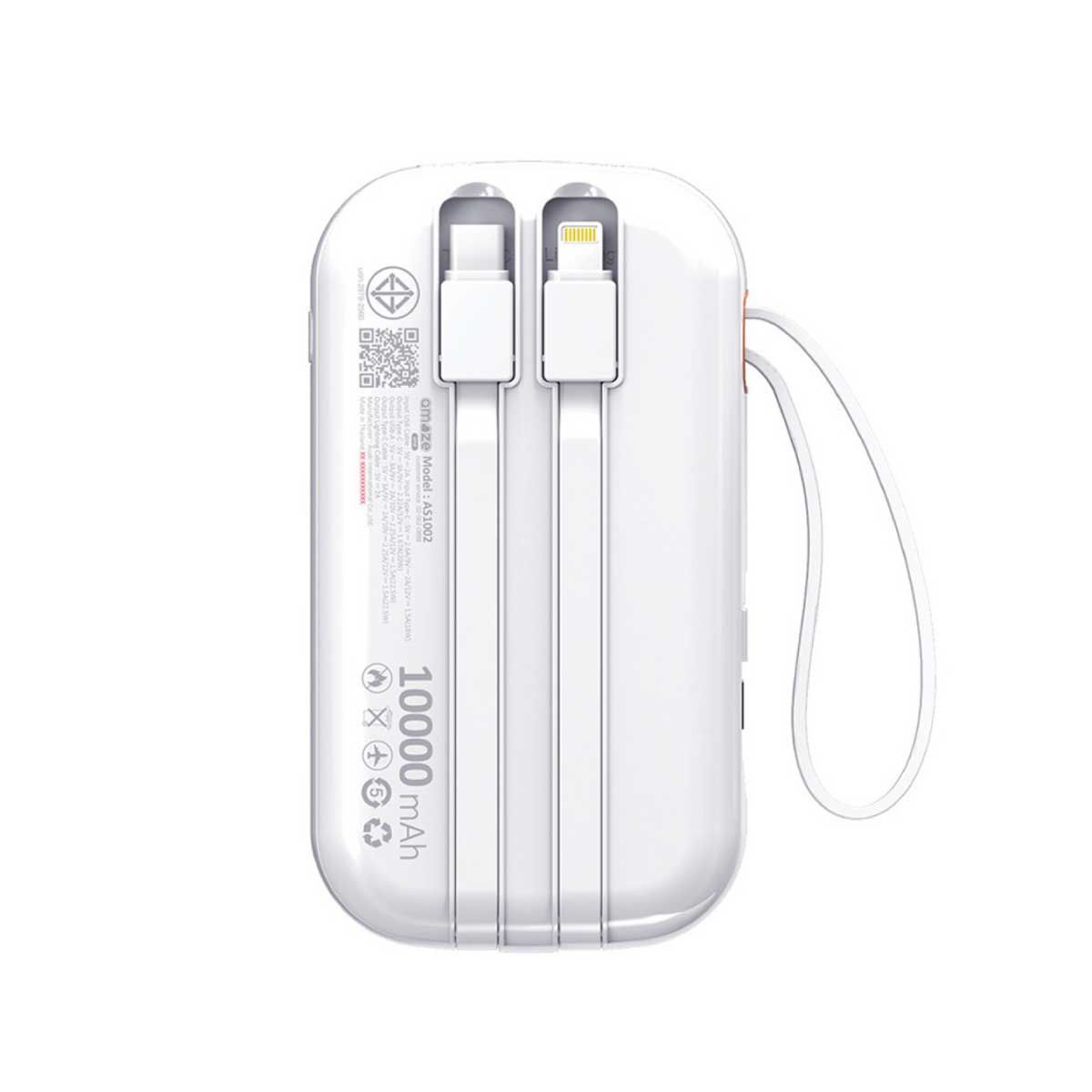ASAKI Power Bank 10000mAh Monchhichi รุ่น A-MCB004 - สีขาว