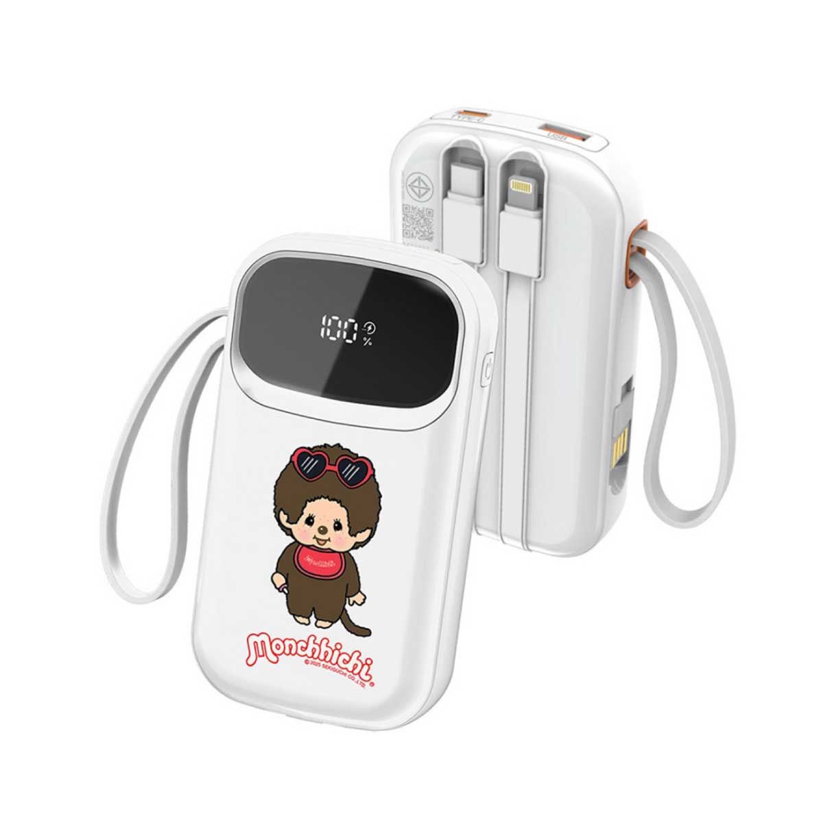 ASAKI Power Bank 10000mAh Monchhichi รุ่น A-MCB004 - สีขาว