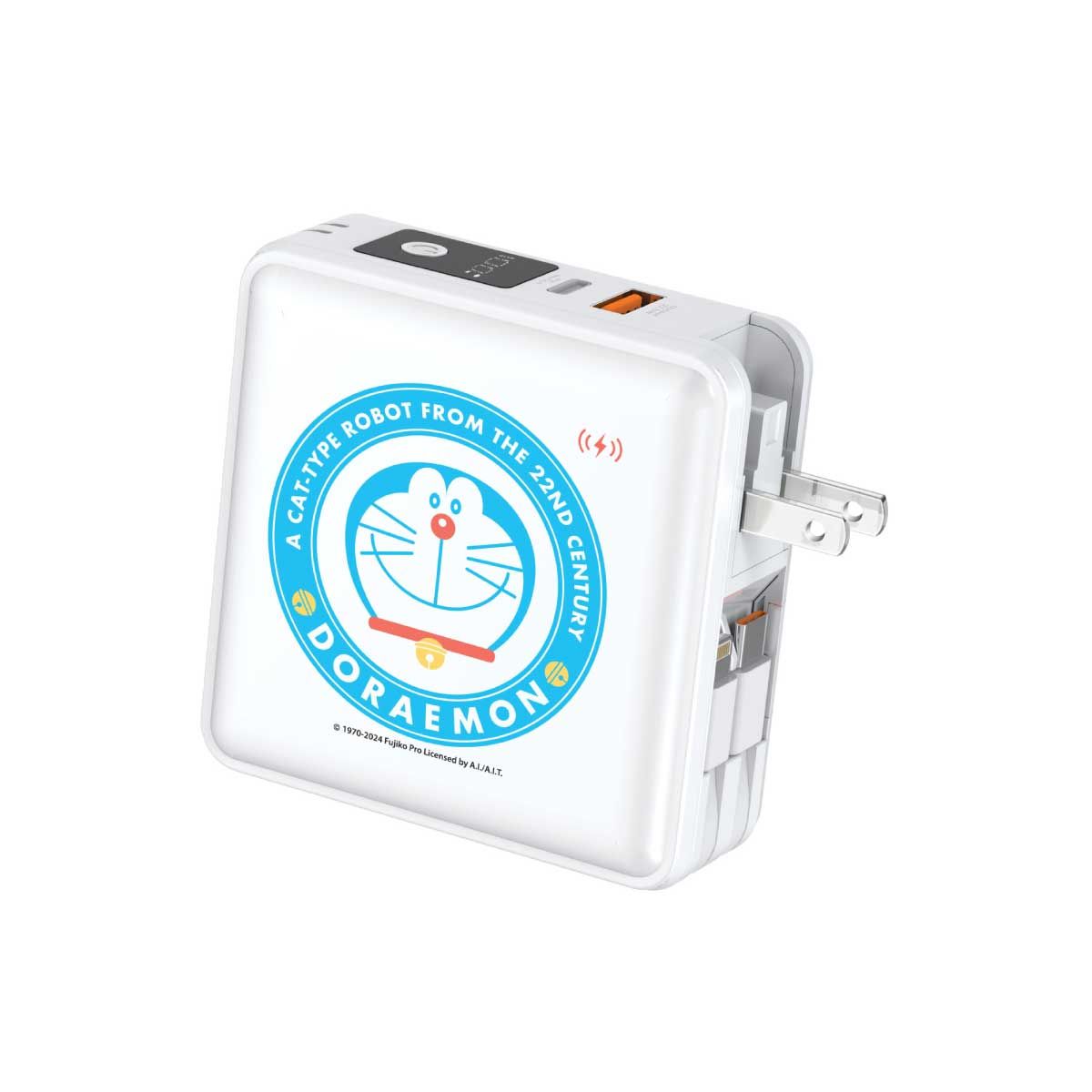 Asaki Power Bank โดเรม่อน 15000mAh Wireless Charge สีขาว รุ่นA-DMB3102P