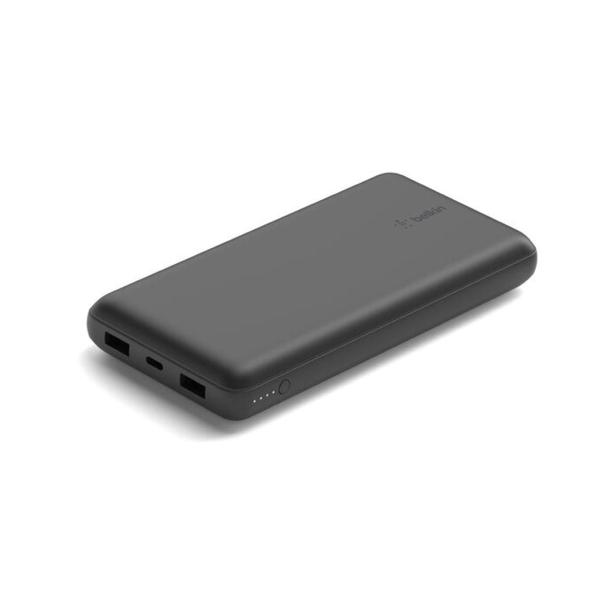 Belkin BoostCharge Power Bank (แบตเตอรี่สำรอง) 20000mAh with Integrated Cable - สีดำ