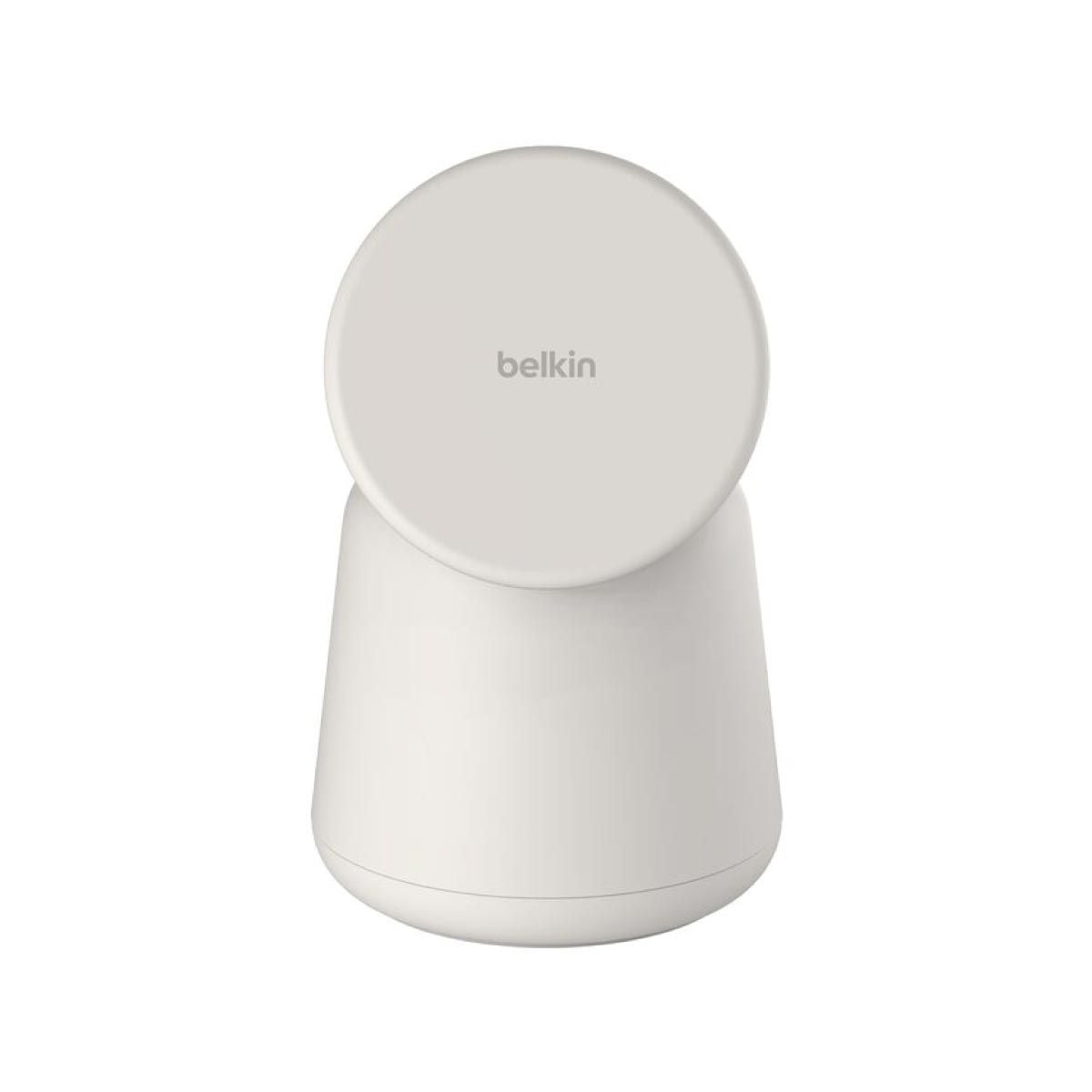 belkin แท่นชาร์จไร้สาย 2-in-1 พร้อม MagSafe 15W สีเบจ