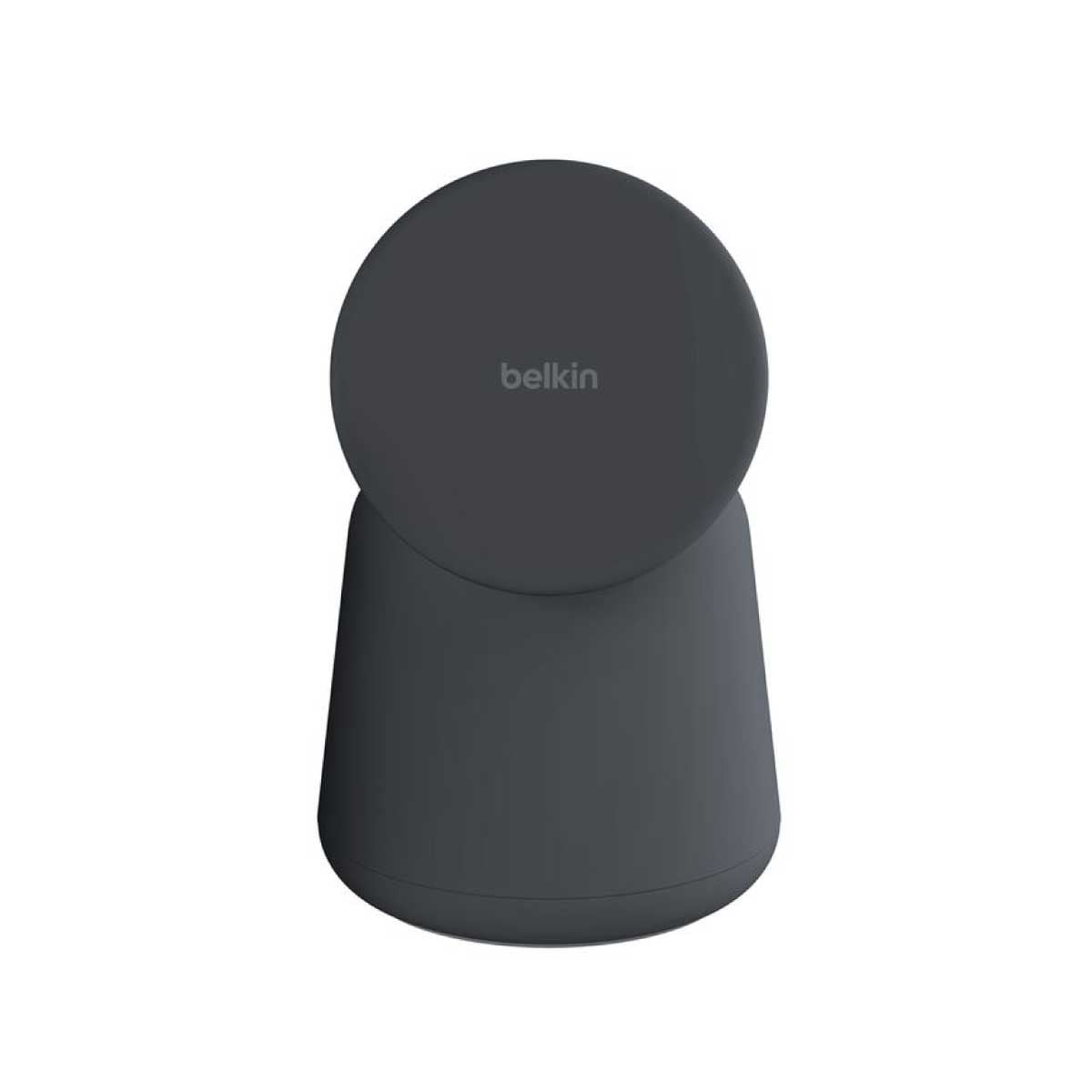 Belkin Wireless Charging Dock (แท่นชาร์จไร้สาย) 2 in 1 ชาร์จเร็วเทคโนโลยี Magsafe - สีดำ