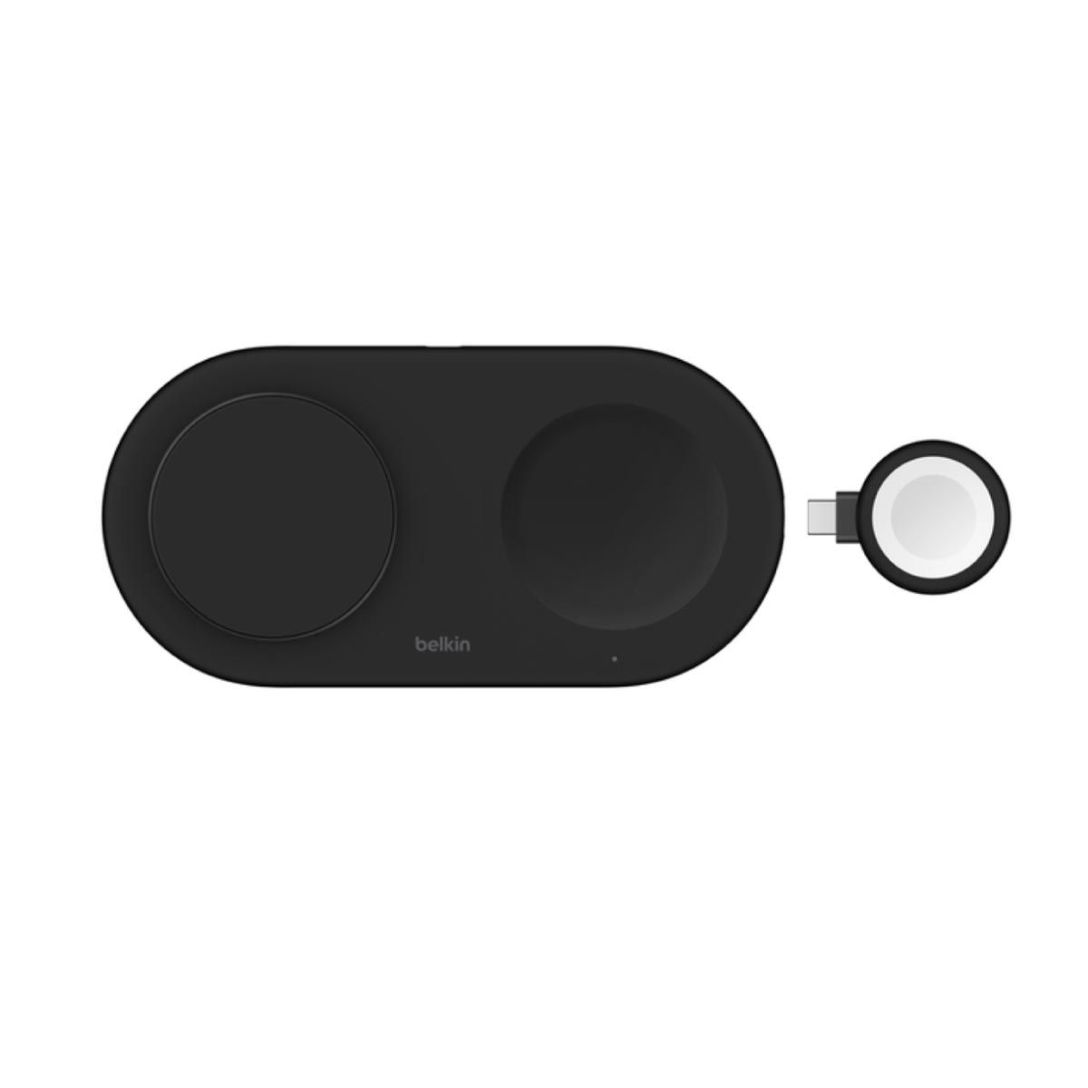 belkin แท่นชาร์จไร้สายแบบพับได้ 3-in-1 พร้อม Qi2 Wireless 15W  สีดำ
