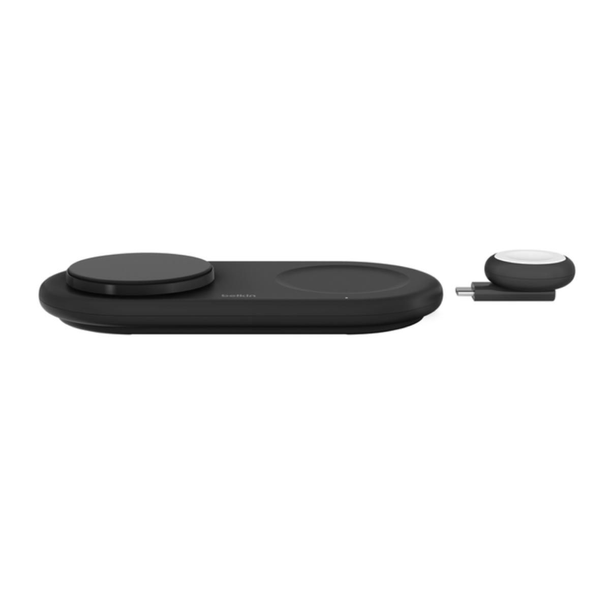 belkin แท่นชาร์จไร้สายแบบพับได้ 3-in-1 พร้อม Qi2 Wireless 15W  สีดำ