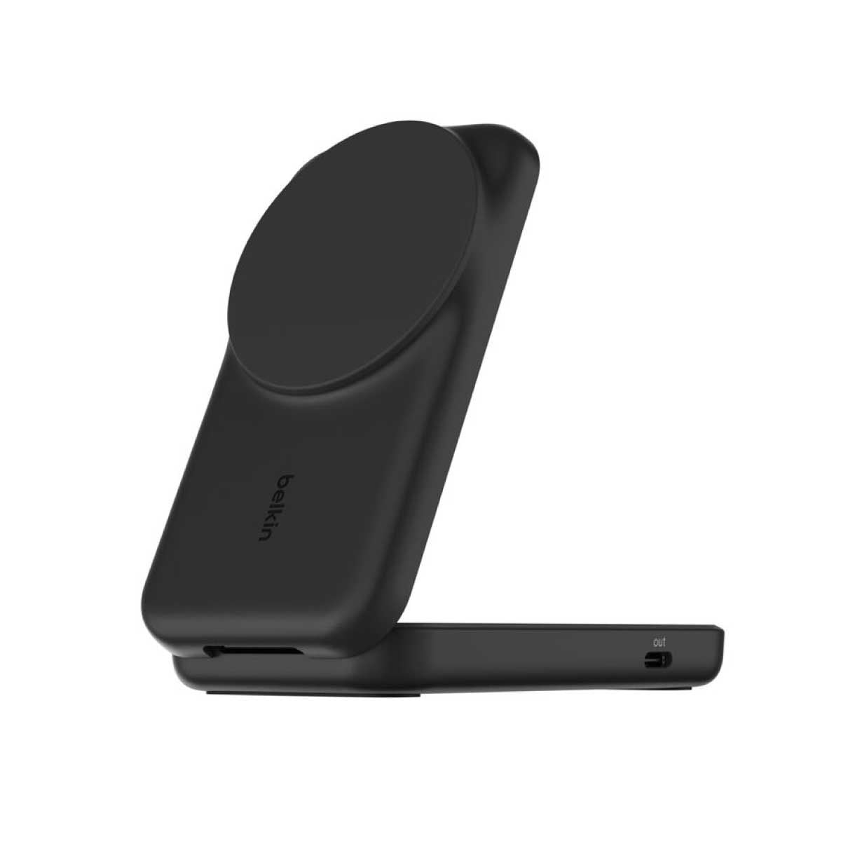 Belkin UltraCharge 2 in 1 (25W) Foldable Magnetic Charge (ที่ชาร์จไร้สาย) - สีดำ