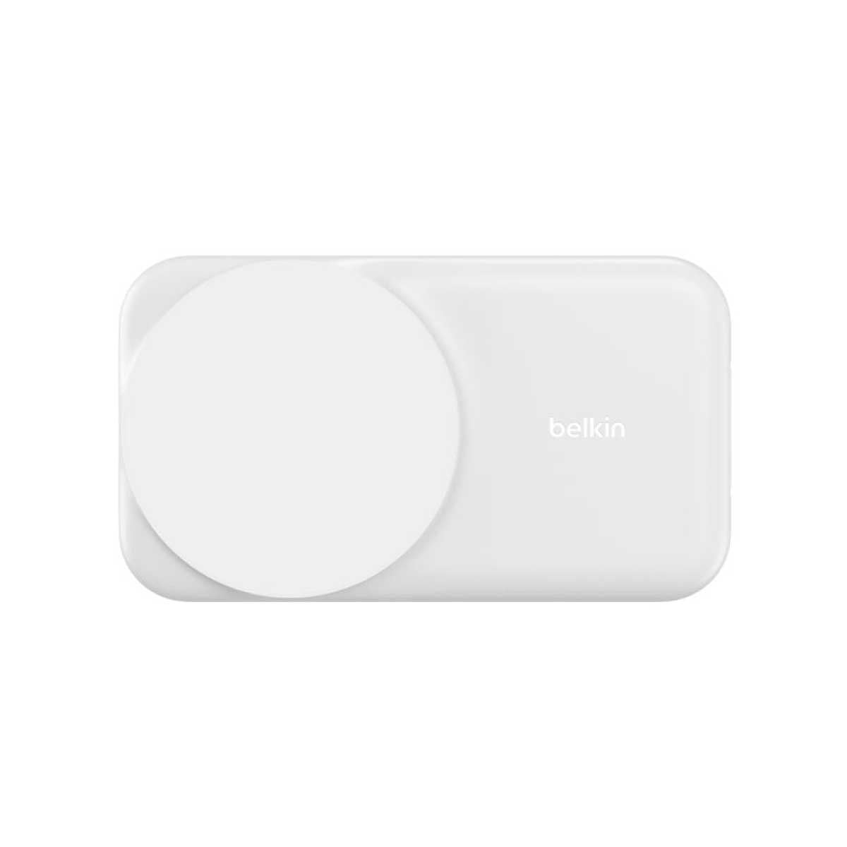 Belkin UltraCharge 2 in 1 (25W) Foldable Magnetic Charge (ที่ชาร์จไร้สาย) - สีขาว