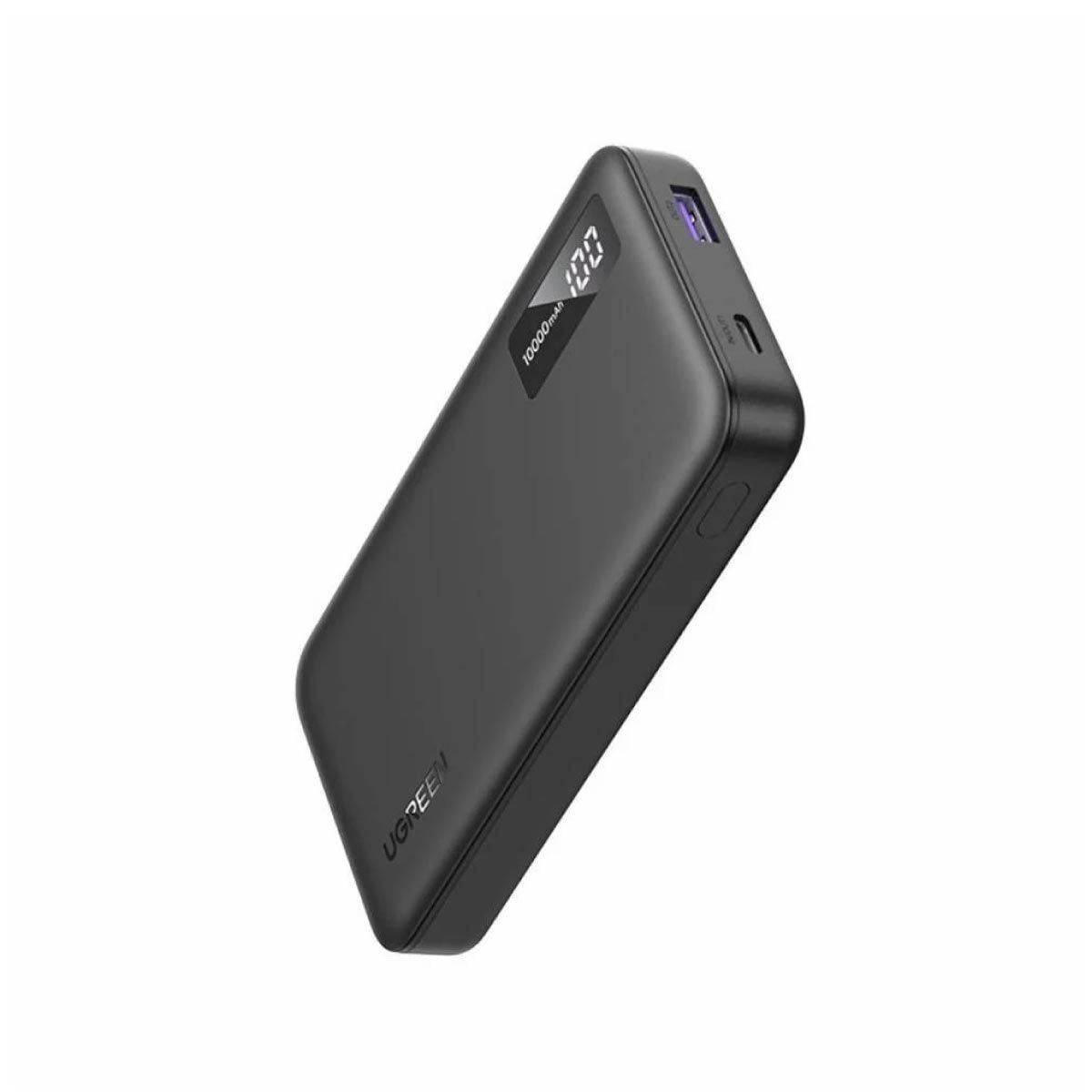 UGREEN Power Bank 20W 10000mAh จอ LED  รองรับการชาร์จเร็วสูงสุด 20W ผ่านพอร์ต USB-C และ USB-A