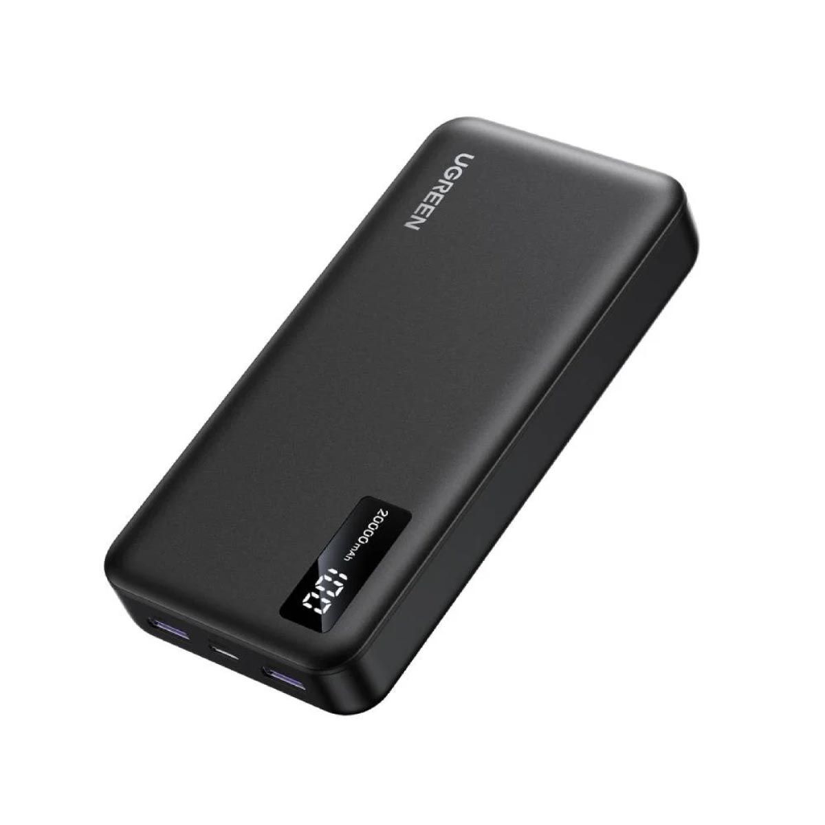 UGREEN Power Bank 20W จอ LED 20000 mAh สีดำ