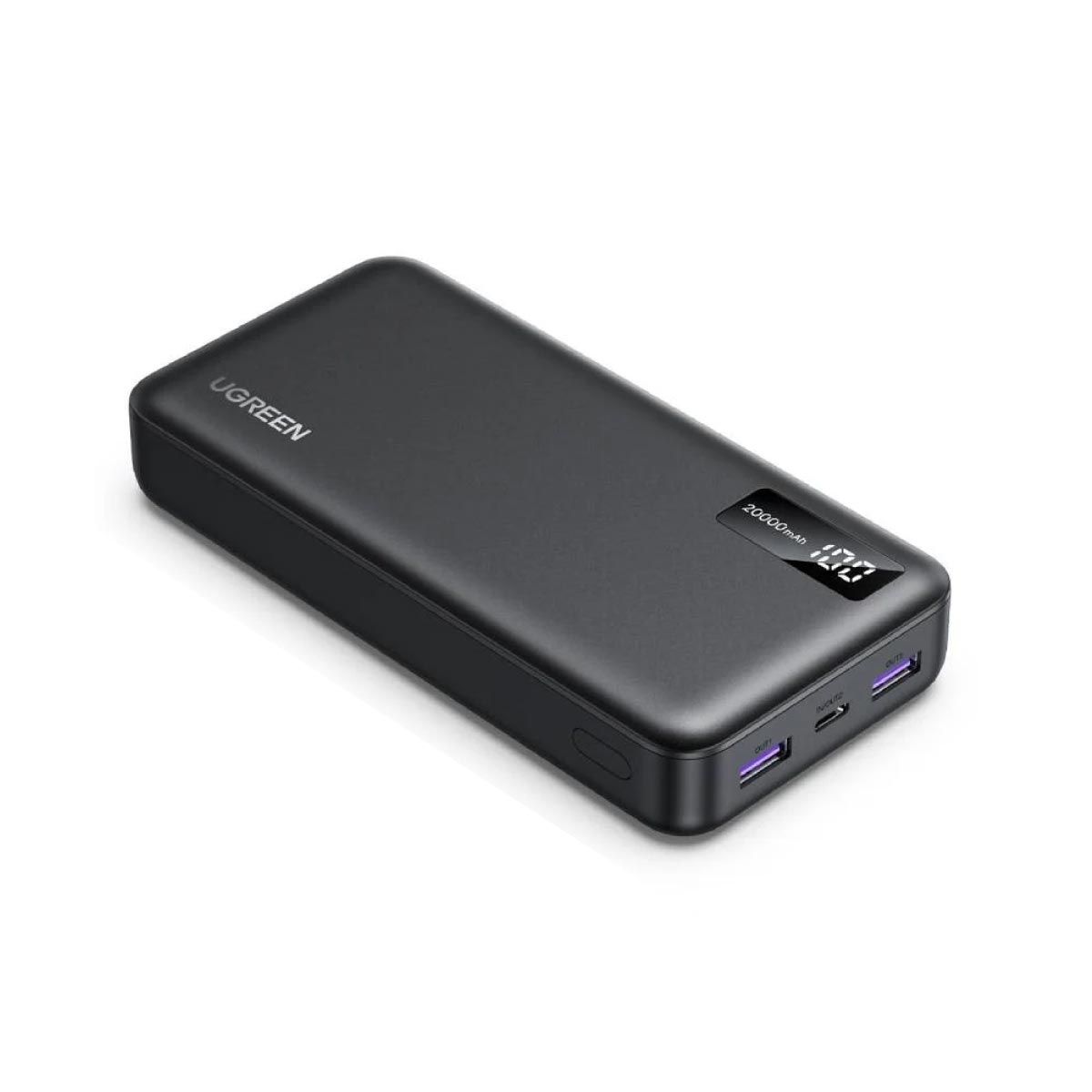 UGREEN Power Bank 20W จอ LED 20000 mAh สีดำ
