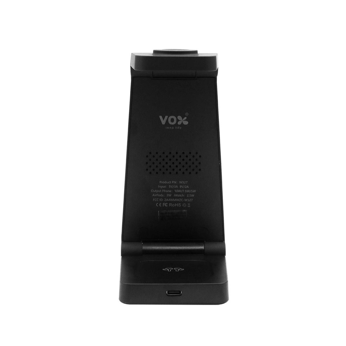 VOX  แท่นชาร์จไร้สายVOX แบบมีแม่เหล็ก 3IN1 สีดำ รุ่นF5FOD-VX02-W327