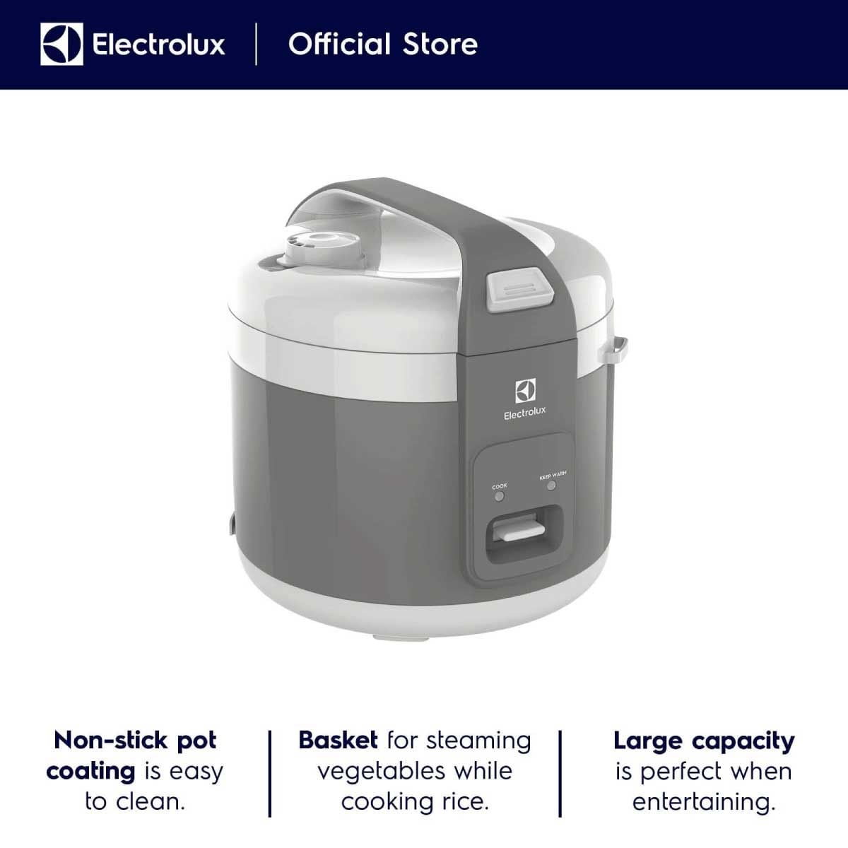 ELECTROLUX หม้อหุงข้าว ขนาด 1.8 ลิตร รุ่น E4RC1-320G