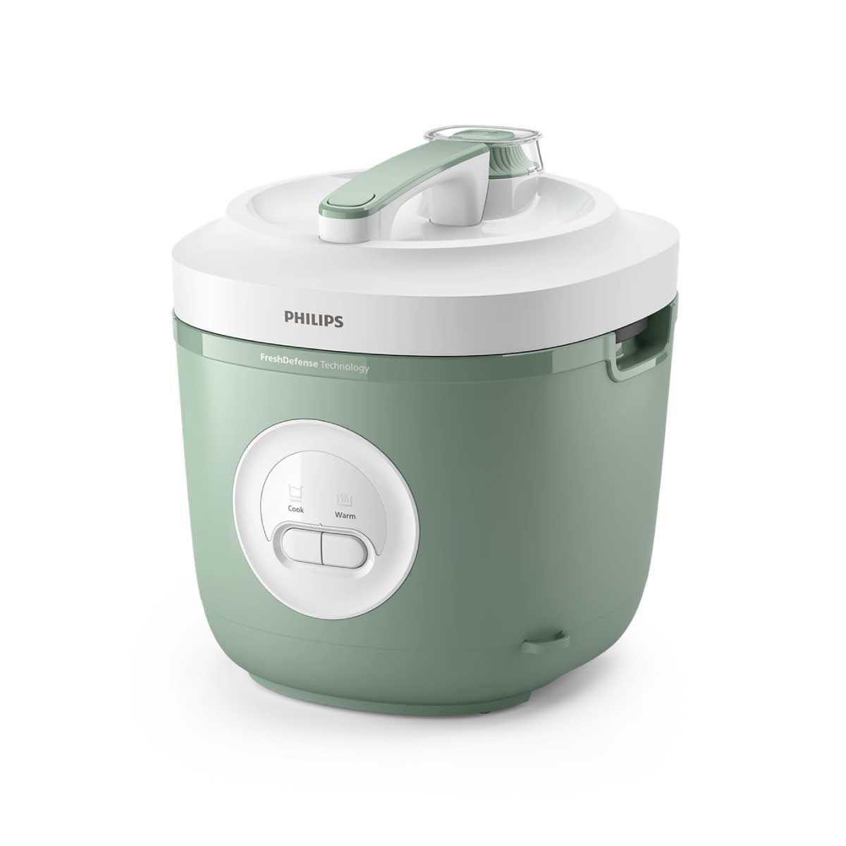 PHILIPS หม้อหุงข้าวอุ่นทิพย์ 1.8L สีเขียว รุ่น HD3212/32