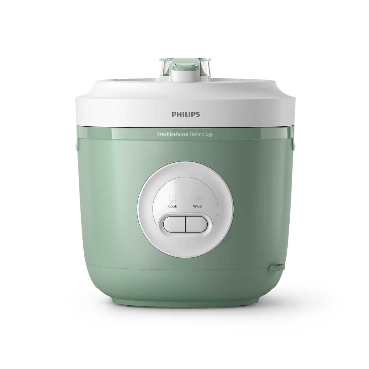 PHILIPS หม้อหุงข้าวอุ่นทิพย์ 1.8L สีเขียว รุ่น HD3212/32