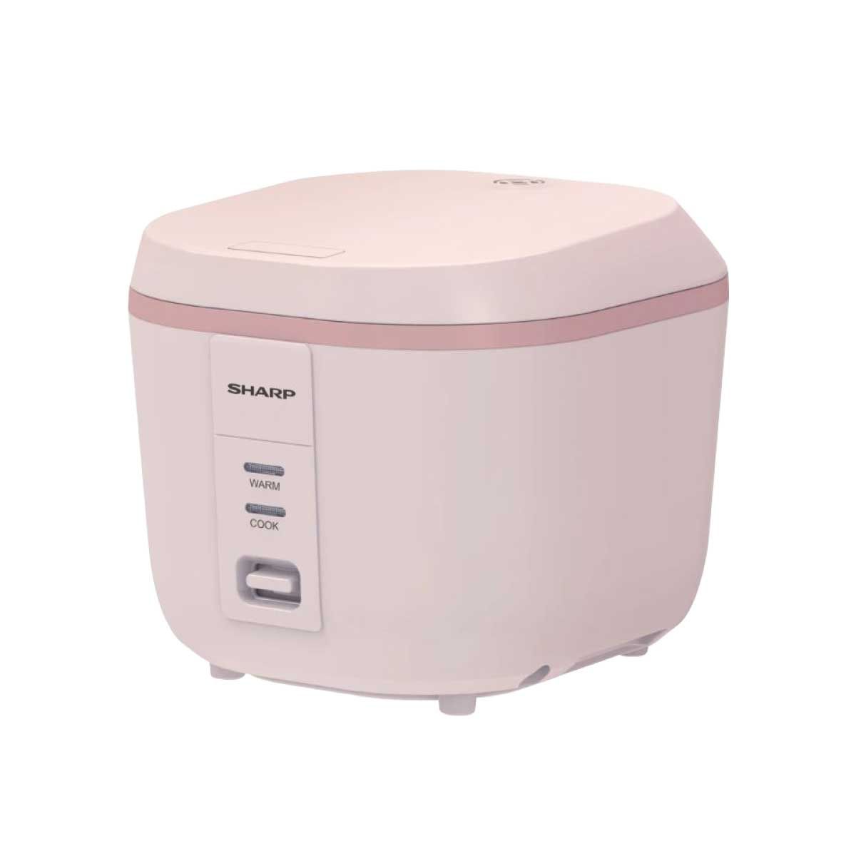 SHARP หม้อหุงข้าวอุ่นทิพย์คิวบ์ 1ลิตร สีชมพู KS-PR11ET(P)