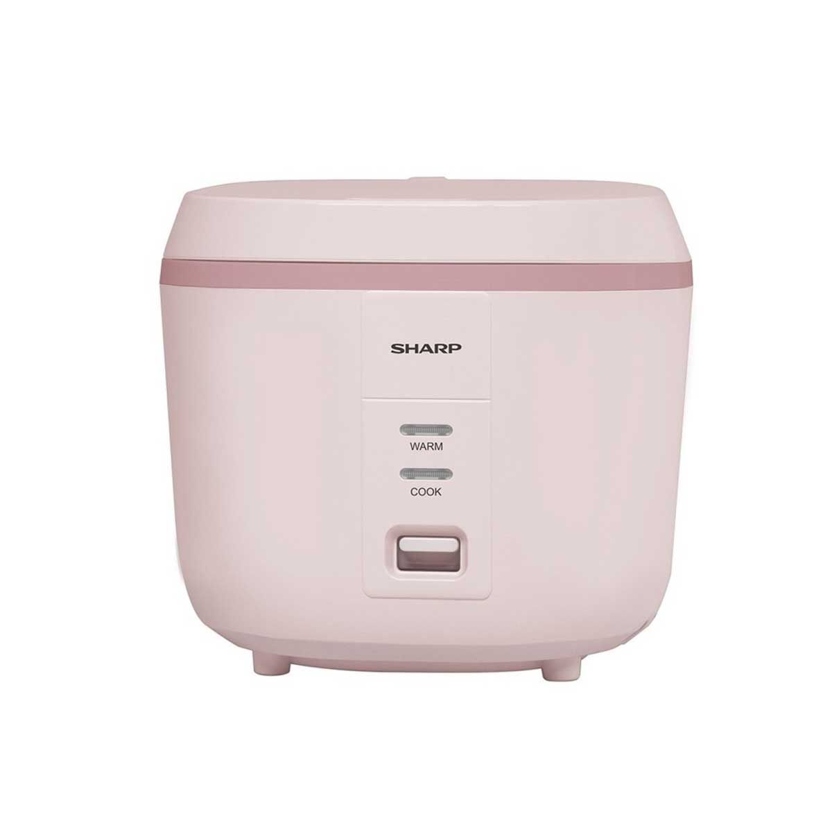SHARP หม้อหุงข้าวอุ่นทิพย์คิวบ์ 1ลิตร สีชมพู KS-PR11ET(P)