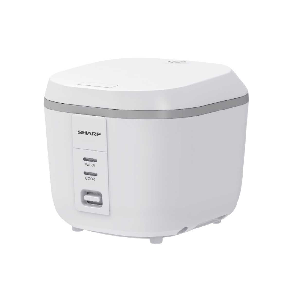 SHARP หม้อหุงข้าวอุ่นทิพย์คิวบ์ 1ลิตร สีขาว KS-PR11ET(WH)
