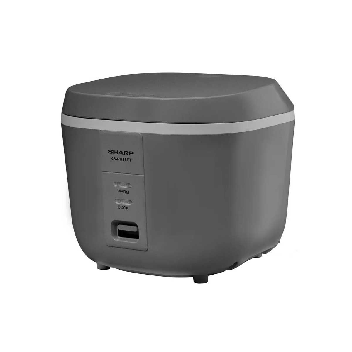 SHARP หม้อหุงข้าวอุ่นทิพย์คิวบ์ 1.8ลิตร สีเทาKS-PR18ET(G)