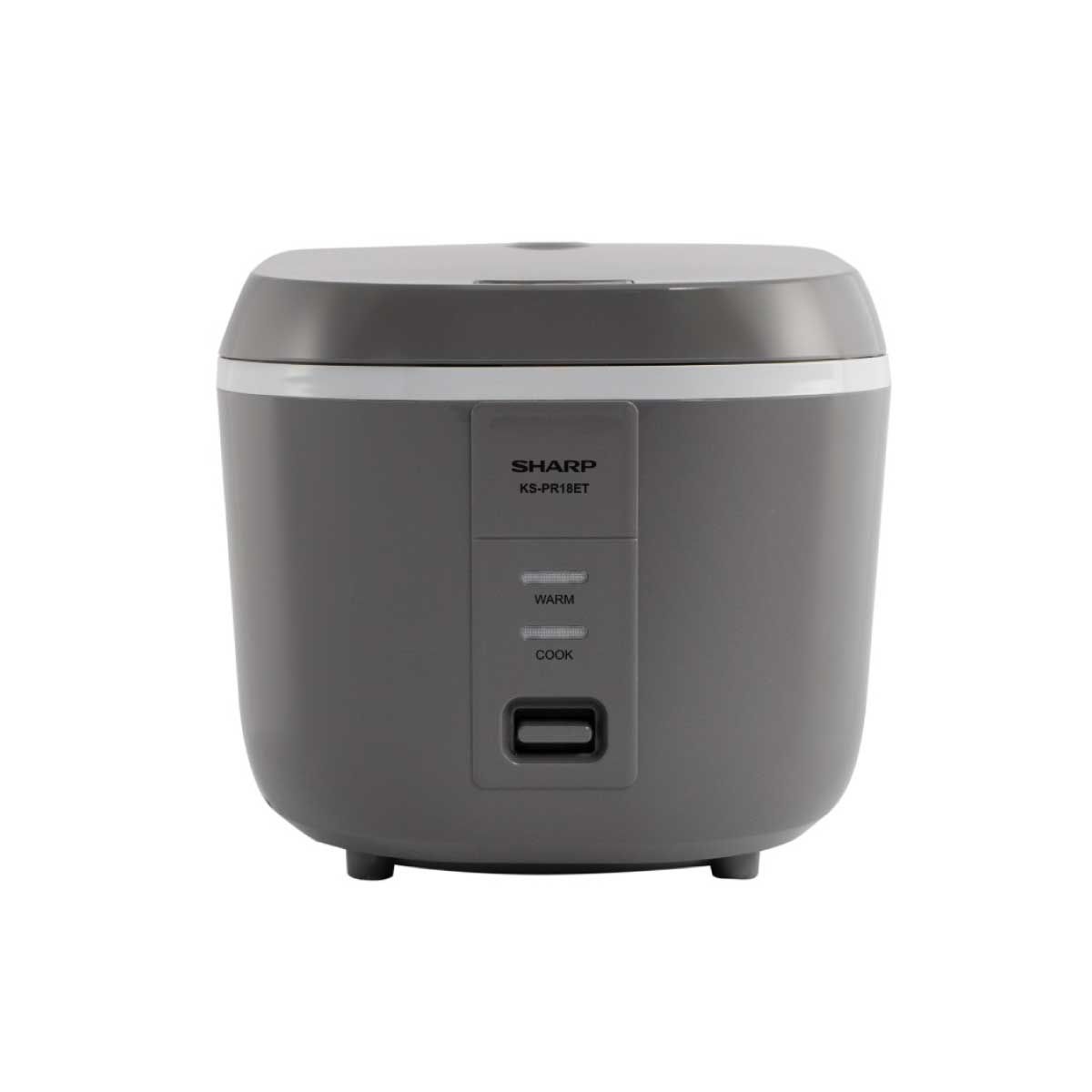 SHARP หม้อหุงข้าวอุ่นทิพย์คิวบ์ 1.8ลิตร สีเทาKS-PR18ET(G)