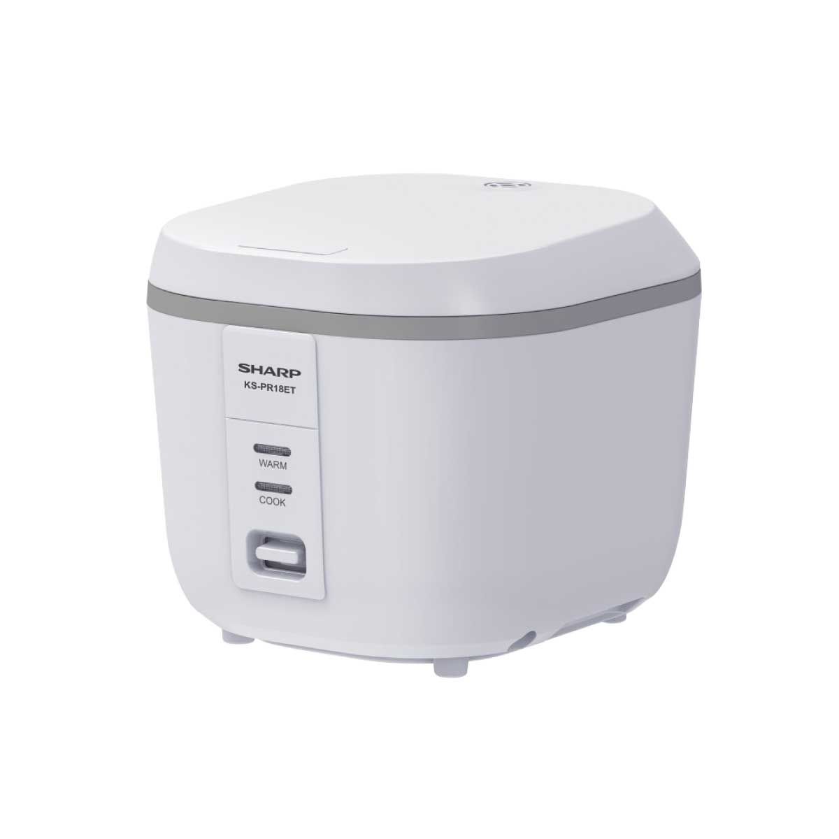 SHARP หม้อหุงข้าวอุ่นทิพย์คิวบ์ 1.8ลิตร สีขาวKS-PR18ET(WH)